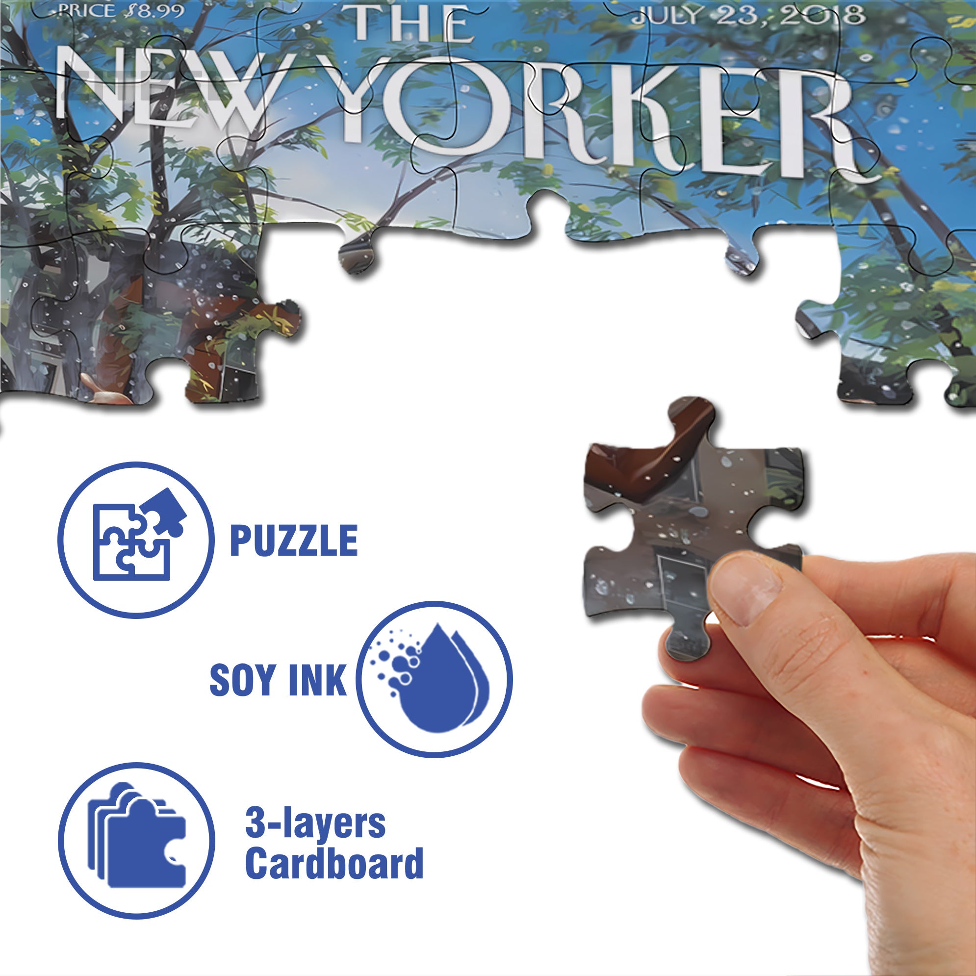 Water Fight 500pcs/1000pcs Jigsaw Puzzle, Scratch-Resistant, Interactive Family Game & Brain-Boosting DIY Decor, Perfect for Halloween, Christmas & New Year Gifts, Family Puzzle Game