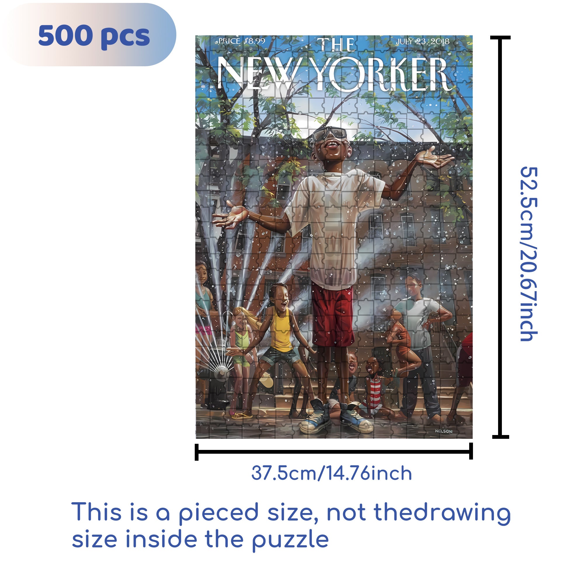 Water Fight 500pcs/1000pcs Jigsaw Puzzle, Scratch-Resistant, Interactive Family Game & Brain-Boosting DIY Decor, Perfect for Halloween, Christmas & New Year Gifts, Family Puzzle Game