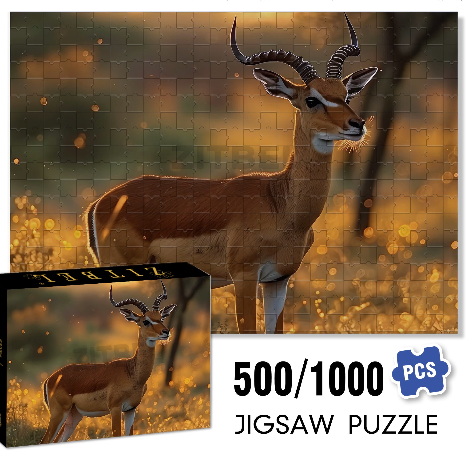 Adjust Position 500pcs/1000pcs Jigsaw Puzzle, Scratch-Resistant, Interactive Family Game & Brain-Boosting DIY Decor, Perfect for Halloween, Christmas & New Year Gifts, Family Puzzle Game