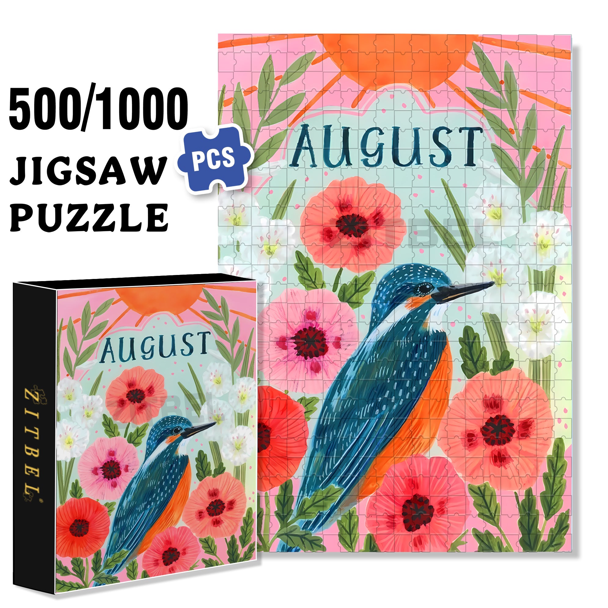 Antelope 500pcs/1000pcs Jigsaw Puzzle, Scratch-Resistant, Interactive Family Game & Brain-Boosting DIY Decor, Perfect for Halloween, Christmas & New Year Gifts, Family Puzzle Game