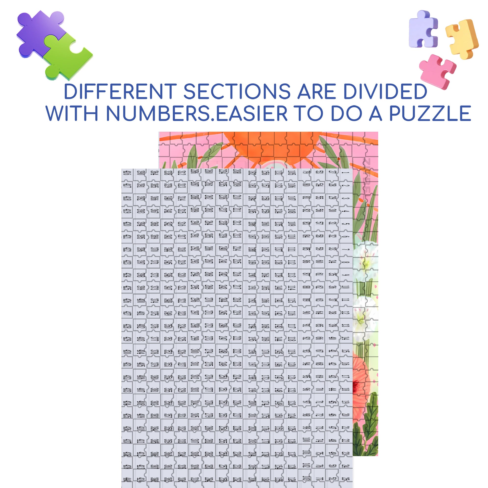 Antelope 500pcs/1000pcs Jigsaw Puzzle, Scratch-Resistant, Interactive Family Game & Brain-Boosting DIY Decor, Perfect for Halloween, Christmas & New Year Gifts, Family Puzzle Game