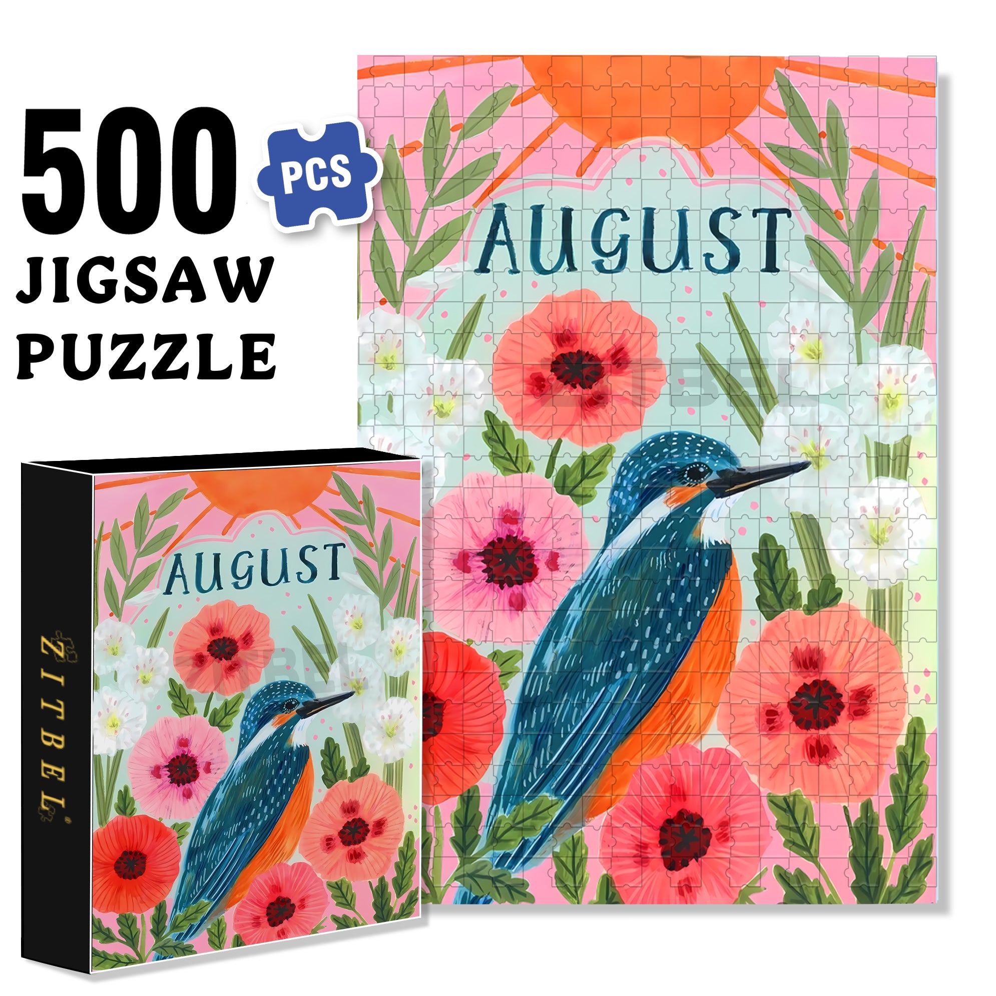 Antelope 500pcs/1000pcs Jigsaw Puzzle, Scratch-Resistant, Interactive Family Game & Brain-Boosting DIY Decor, Perfect for Halloween, Christmas & New Year Gifts, Family Puzzle Game