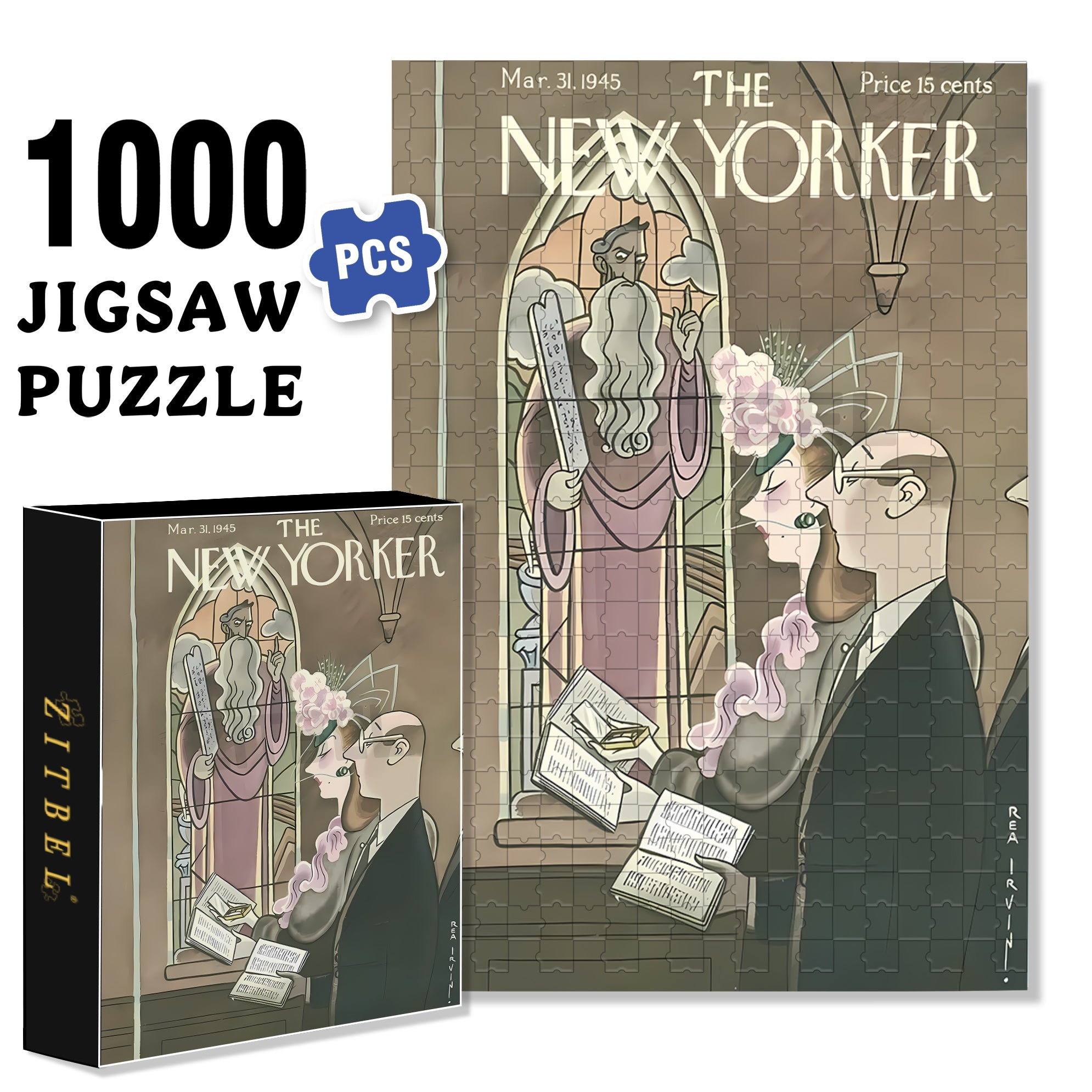 August 500pcs/1000pcs Jigsaw Puzzle, Scratch-Resistant, Interactive Family Game & Brain-Boosting DIY Decor, Perfect for Halloween, Christmas & New Year Gifts, Family Puzzle Game