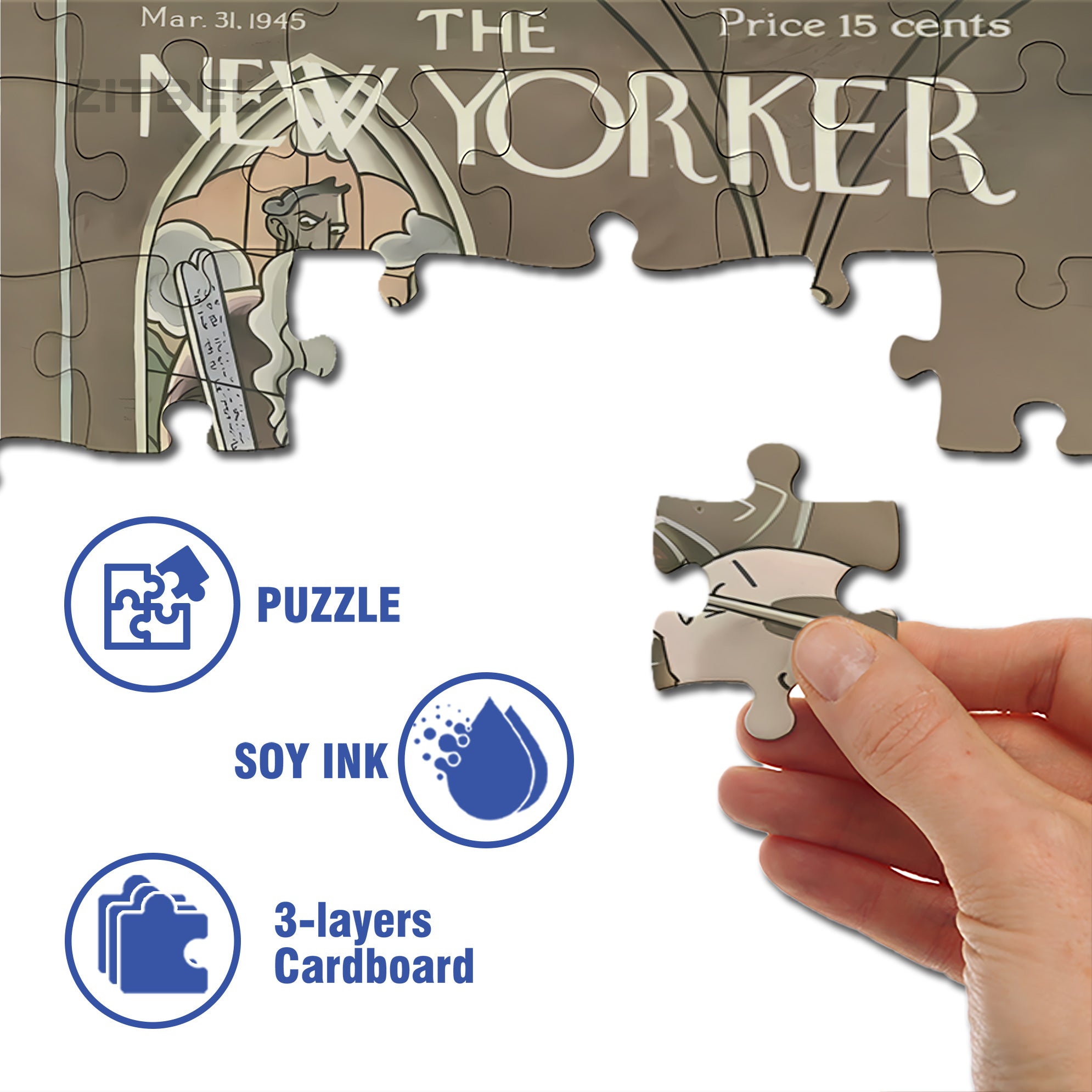 August 500pcs/1000pcs Jigsaw Puzzle, Scratch-Resistant, Interactive Family Game & Brain-Boosting DIY Decor, Perfect for Halloween, Christmas & New Year Gifts, Family Puzzle Game
