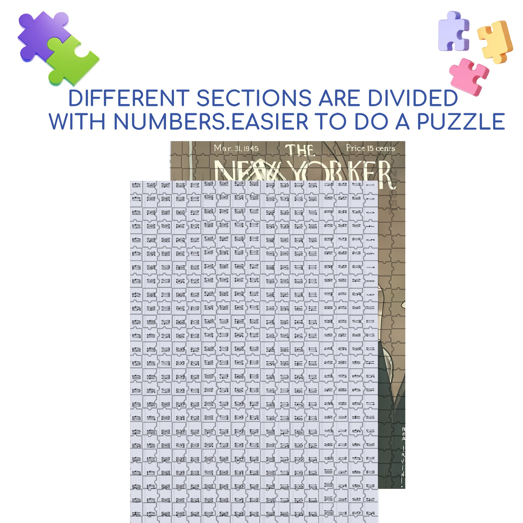 August 500pcs/1000pcs Jigsaw Puzzle, Scratch-Resistant, Interactive Family Game & Brain-Boosting DIY Decor, Perfect for Halloween, Christmas & New Year Gifts, Family Puzzle Game