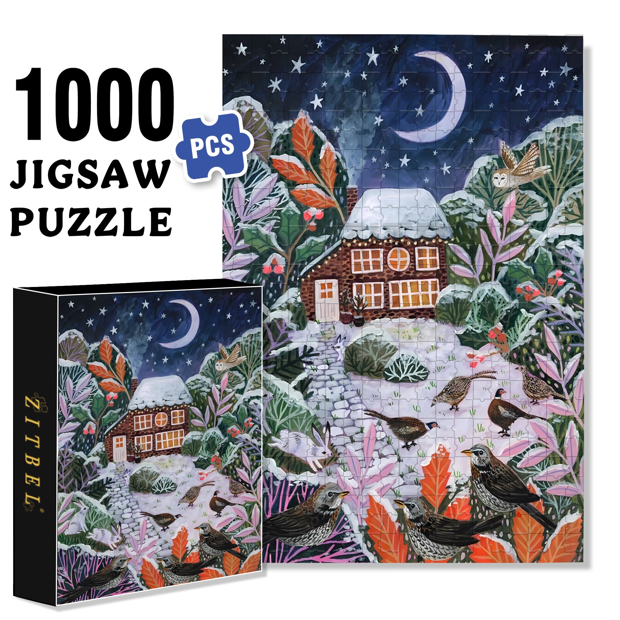 Be More Serious 500pcs/1000pcs Jigsaw Puzzle, Scratch-Resistant, Interactive Family Game & Brain-Boosting DIY Decor, Perfect for Halloween, Christmas & New Year Gifts, Family Puzzle Game