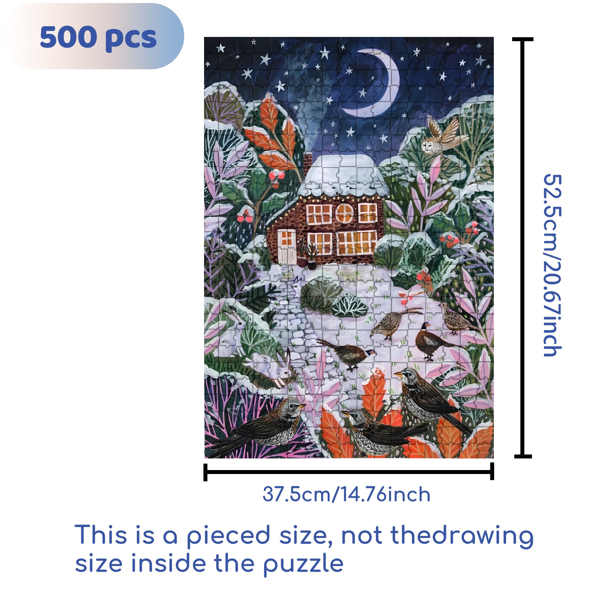 Be More Serious 500pcs/1000pcs Jigsaw Puzzle, Scratch-Resistant, Interactive Family Game & Brain-Boosting DIY Decor, Perfect for Halloween, Christmas & New Year Gifts, Family Puzzle Game