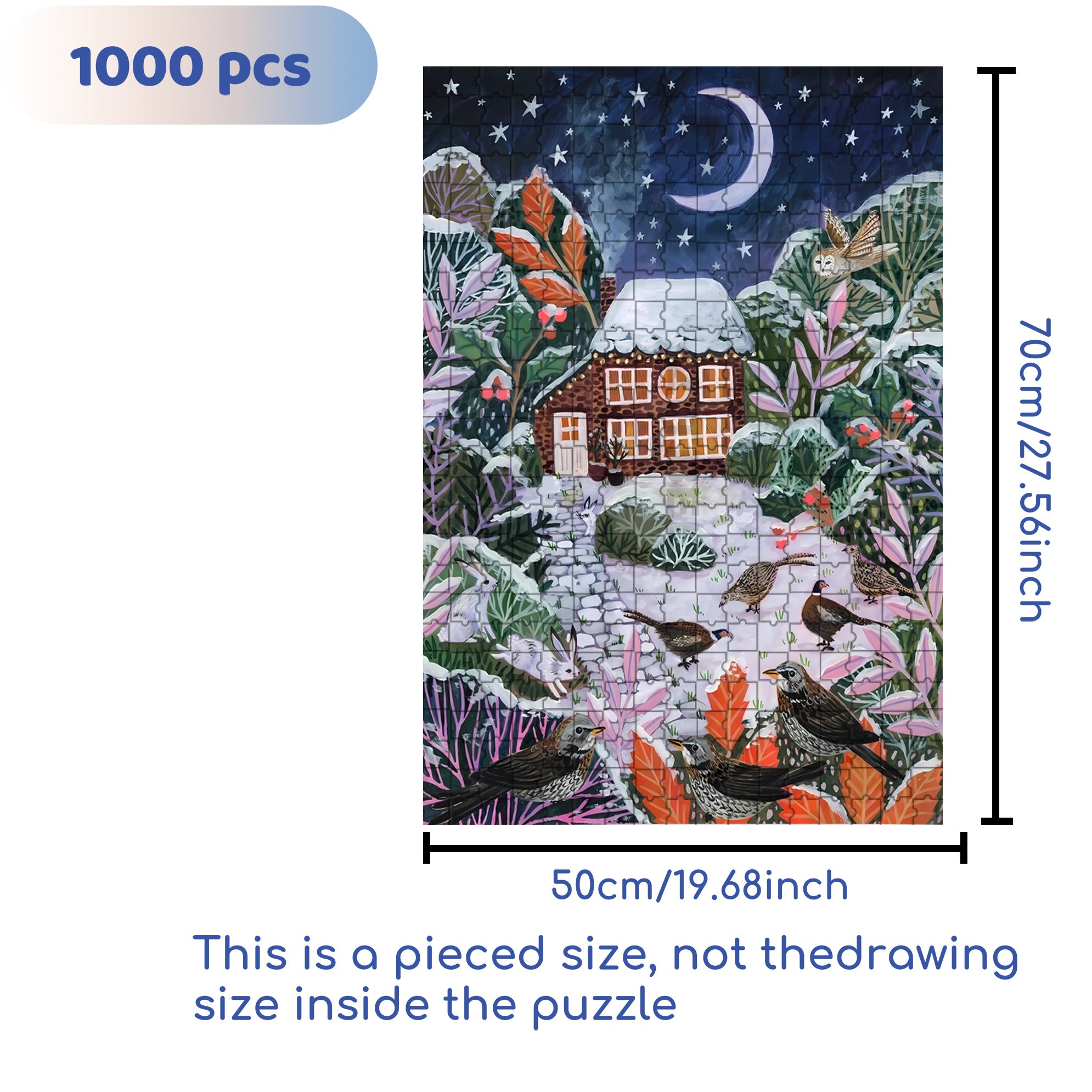 Be More Serious 500pcs/1000pcs Jigsaw Puzzle, Scratch-Resistant, Interactive Family Game & Brain-Boosting DIY Decor, Perfect for Halloween, Christmas & New Year Gifts, Family Puzzle Game