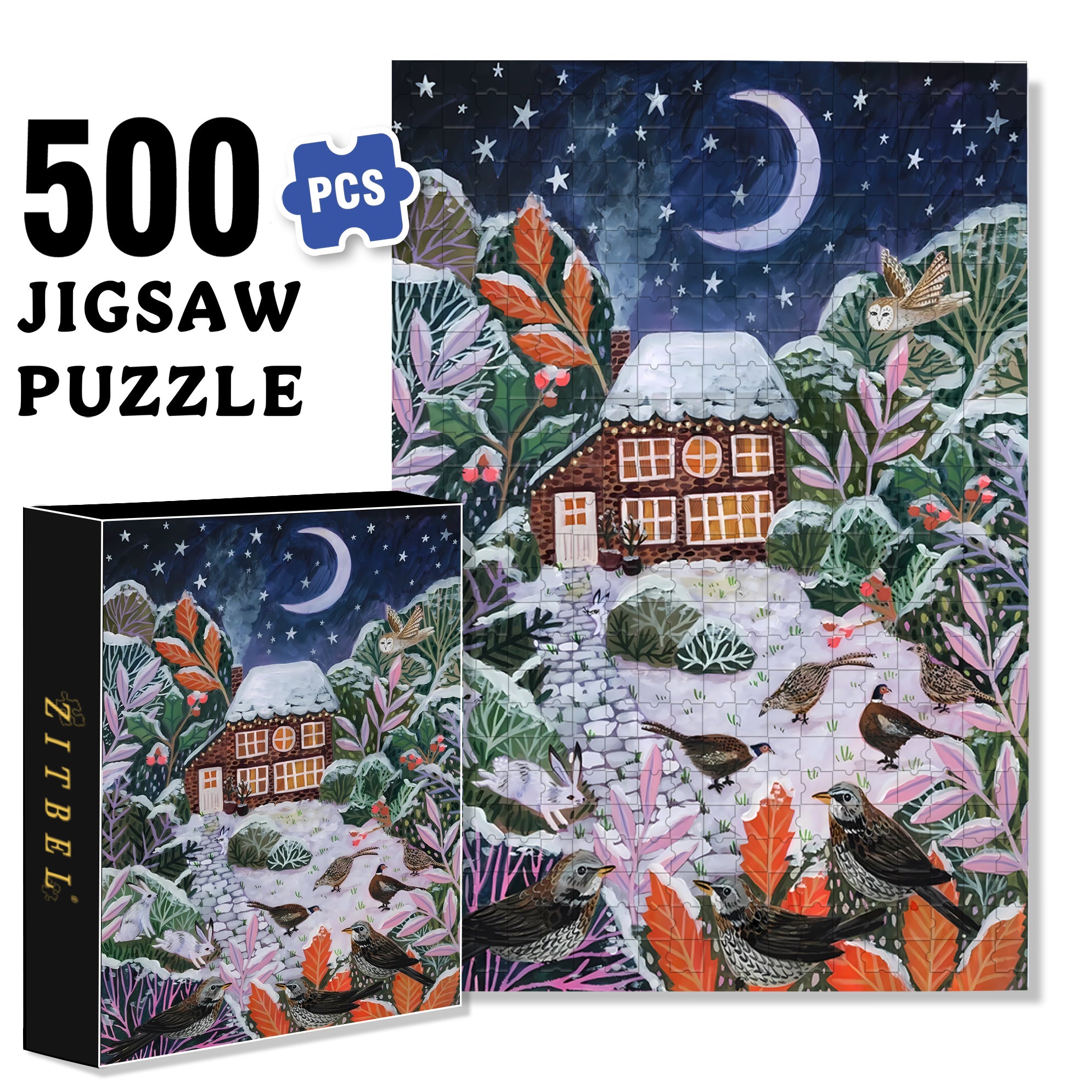 Be More Serious 500pcs/1000pcs Jigsaw Puzzle, Scratch-Resistant, Interactive Family Game & Brain-Boosting DIY Decor, Perfect for Halloween, Christmas & New Year Gifts, Family Puzzle Game