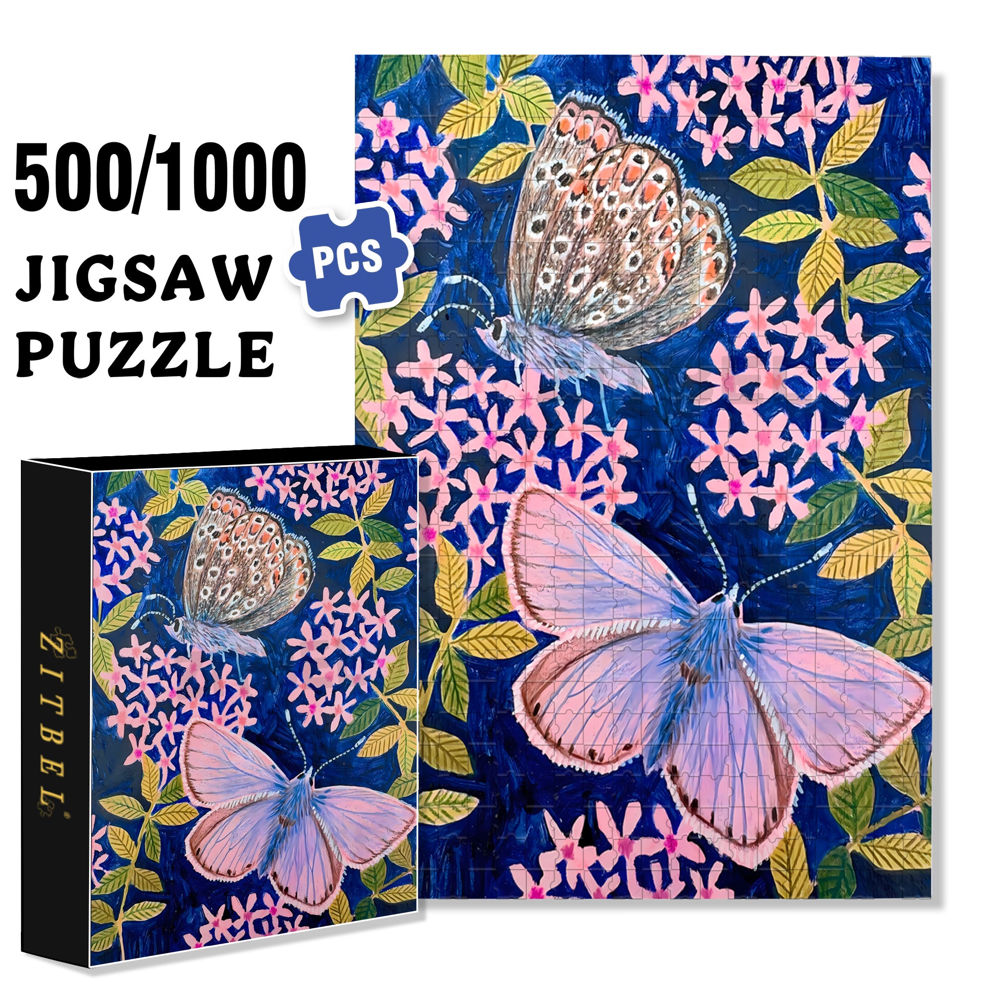 Blizzard 500pcs/1000pcs Jigsaw Puzzle, Scratch-Resistant, Interactive Family Game & Brain-Boosting DIY Decor, Perfect for Halloween, Christmas & New Year Gifts, Family Puzzle Game