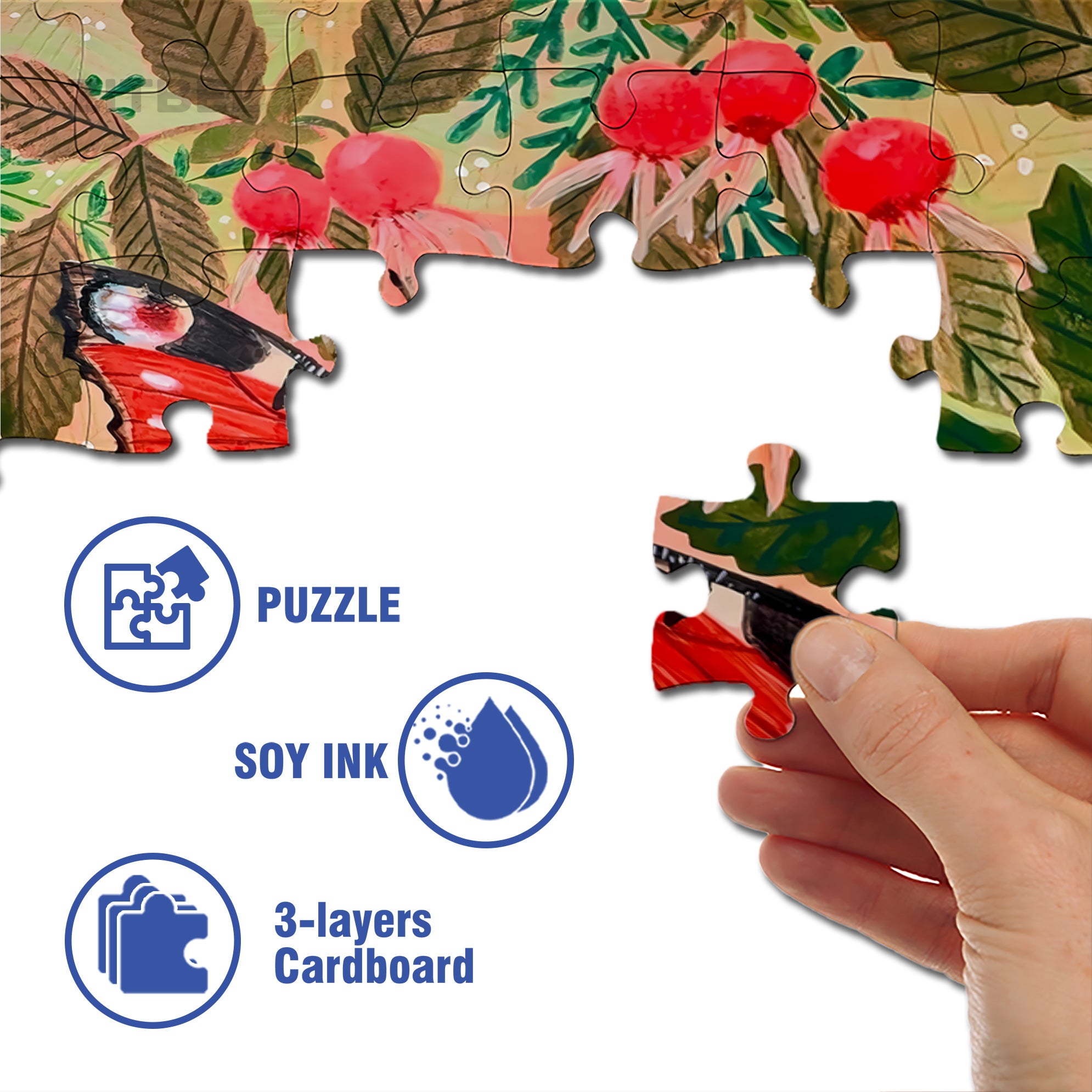 Butterfly Dance 500pcs/1000pcs Jigsaw Puzzle, Scratch-Resistant, Interactive Family Game & Brain-Boosting DIY Decor, Perfect for Halloween, Christmas & New Year Gifts, Family Puzzle Game