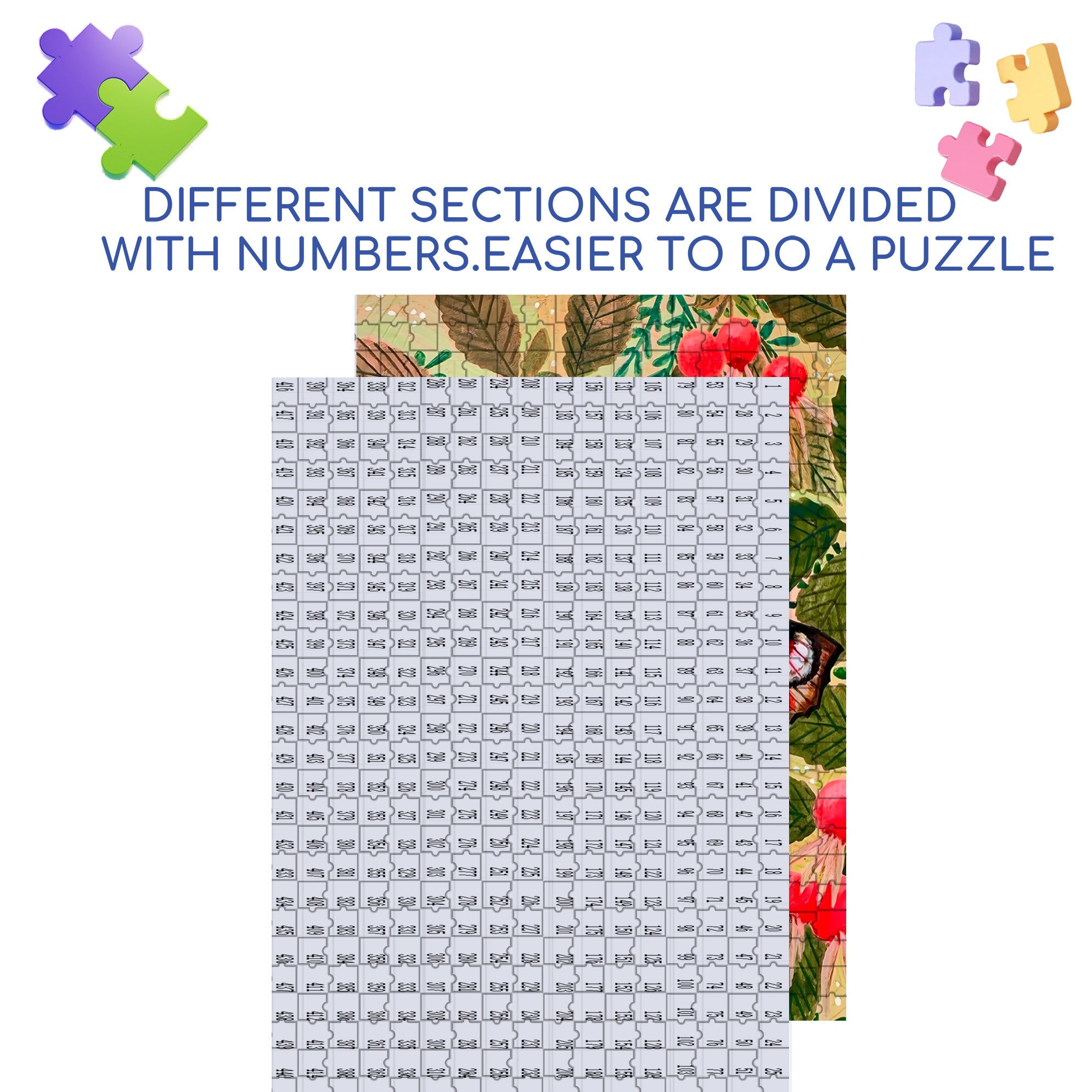 Butterfly Dance 500pcs/1000pcs Jigsaw Puzzle, Scratch-Resistant, Interactive Family Game & Brain-Boosting DIY Decor, Perfect for Halloween, Christmas & New Year Gifts, Family Puzzle Game
