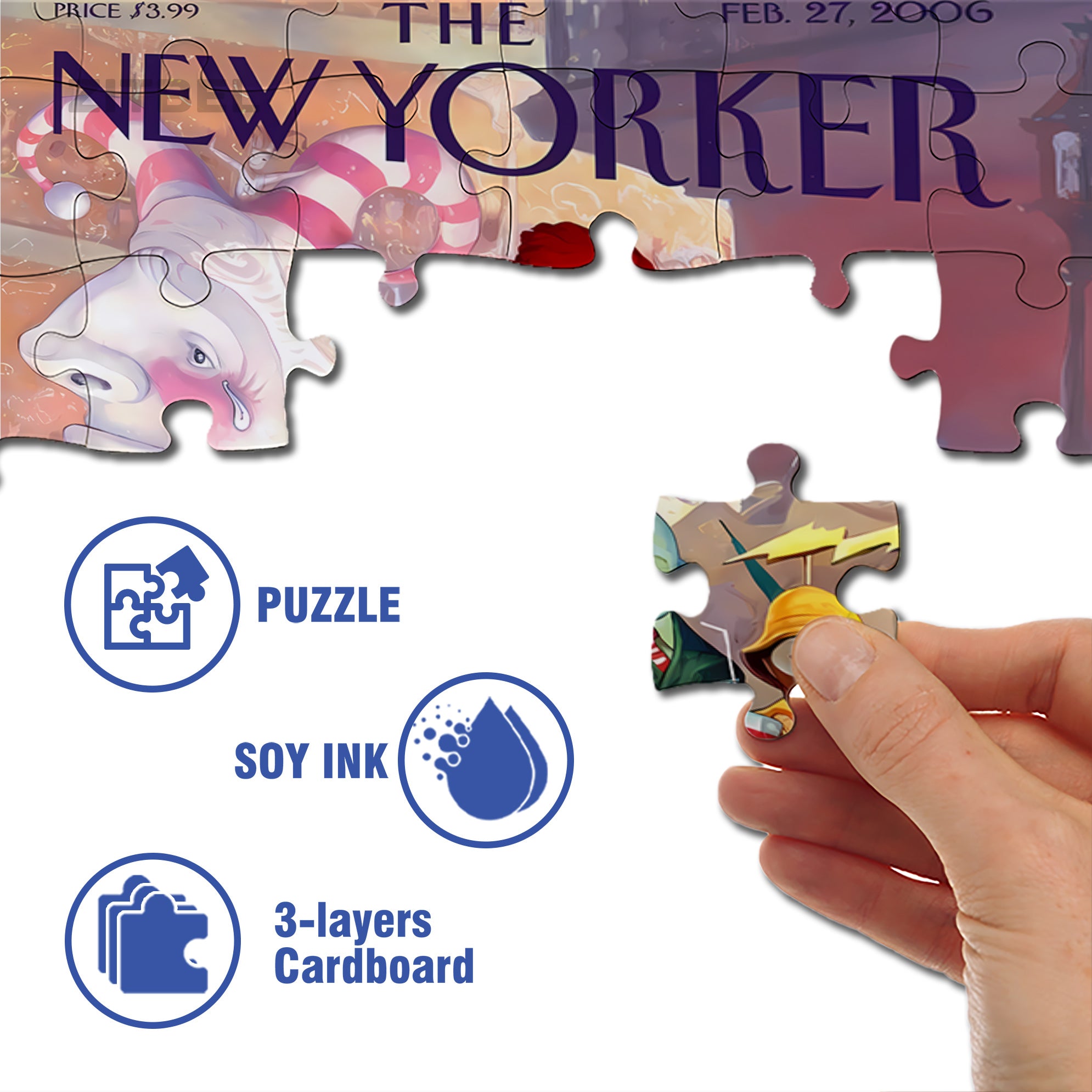 Circus Performances 500pcs/1000pcs Jigsaw Puzzle, Scratch-Resistant, Interactive Family Game & Brain-Boosting DIY Decor, Perfect for Halloween, Christmas & New Year Gifts, Family Puzzle Game