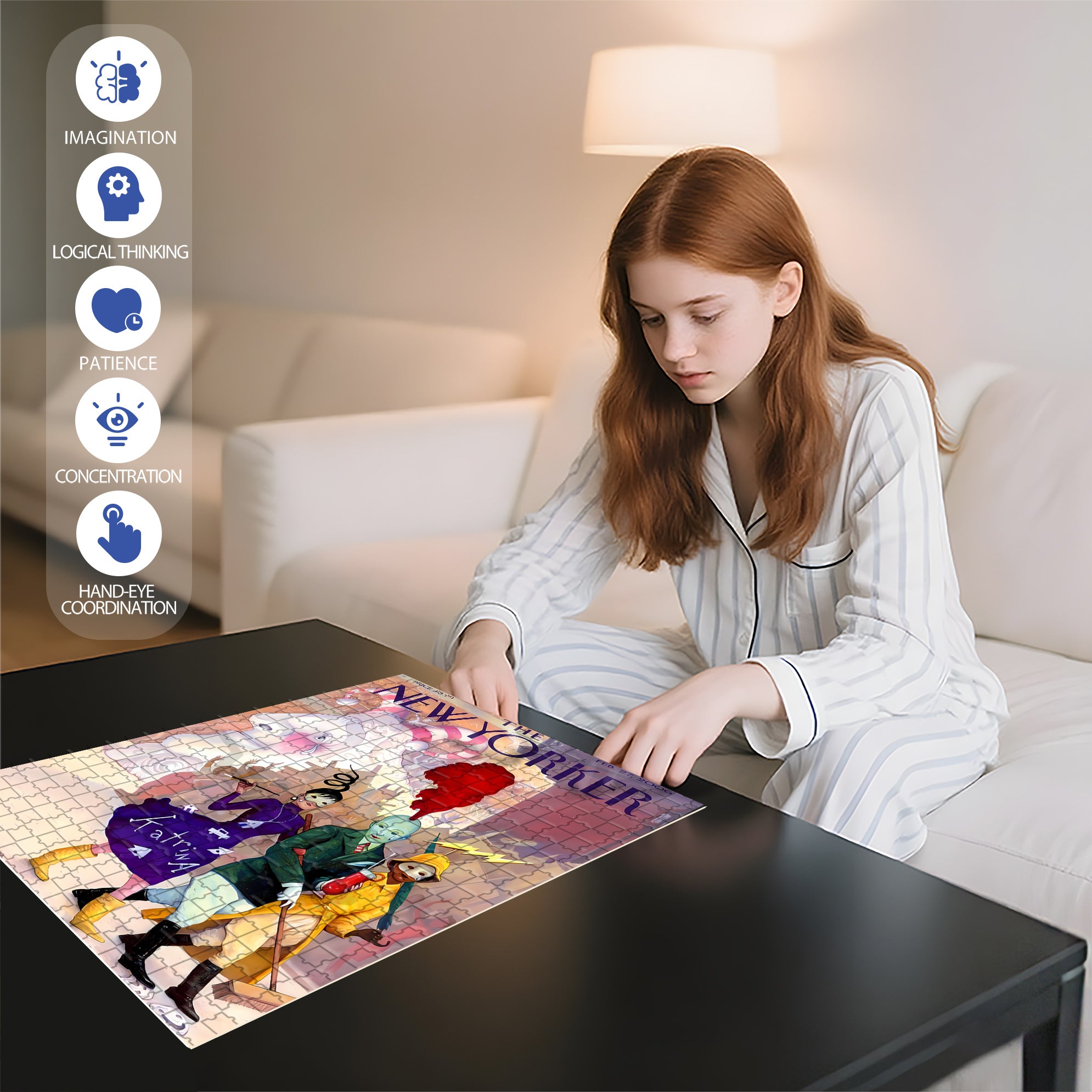 Circus Performances 500pcs/1000pcs Jigsaw Puzzle, Scratch-Resistant, Interactive Family Game & Brain-Boosting DIY Decor, Perfect for Halloween, Christmas & New Year Gifts, Family Puzzle Game