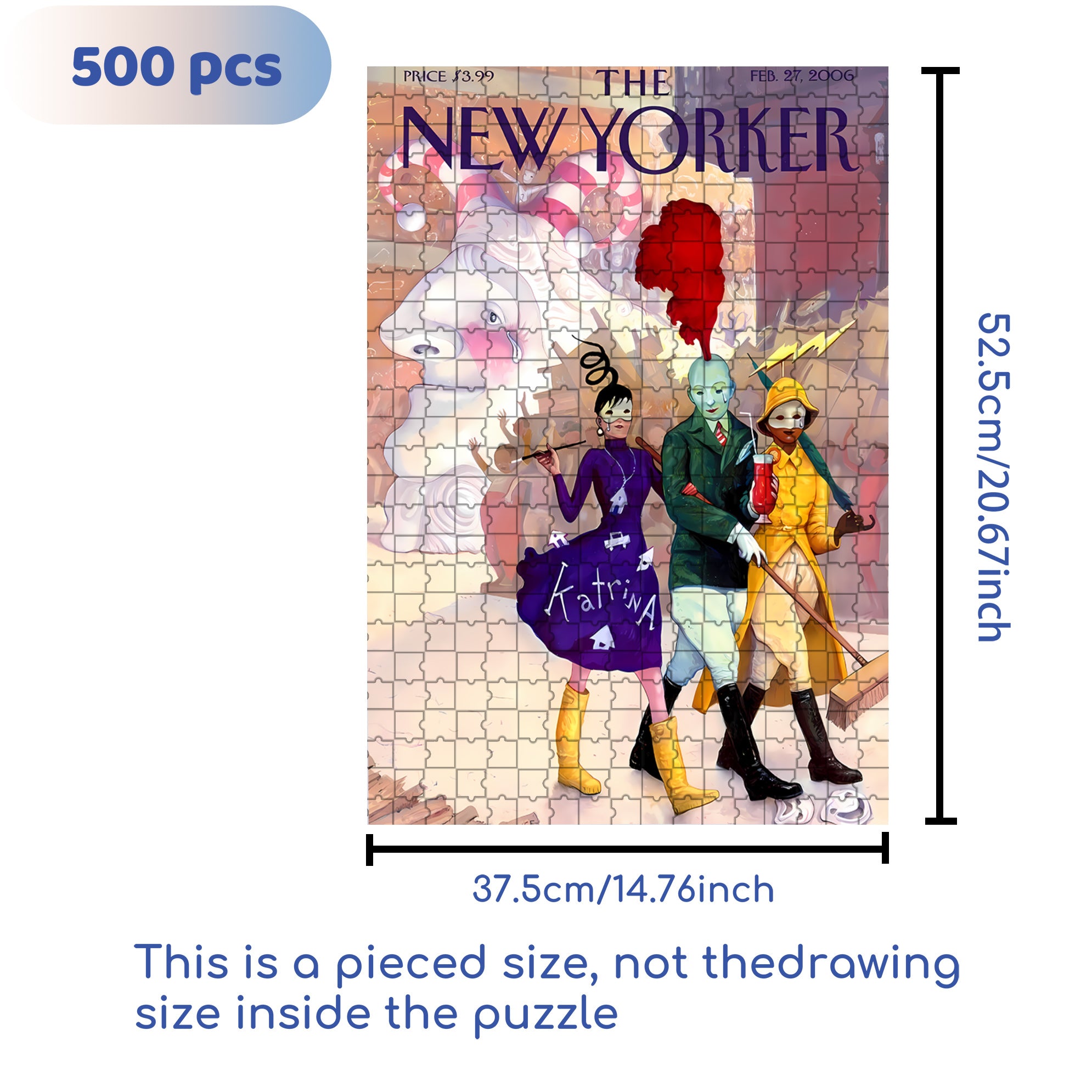 Circus Performances 500pcs/1000pcs Jigsaw Puzzle, Scratch-Resistant, Interactive Family Game & Brain-Boosting DIY Decor, Perfect for Halloween, Christmas & New Year Gifts, Family Puzzle Game