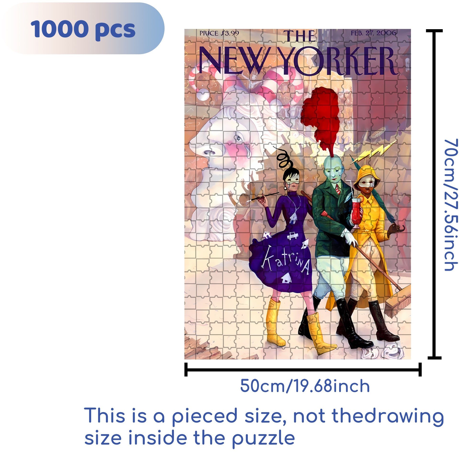 Circus Performances 500pcs/1000pcs Jigsaw Puzzle, Scratch-Resistant, Interactive Family Game & Brain-Boosting DIY Decor, Perfect for Halloween, Christmas & New Year Gifts, Family Puzzle Game