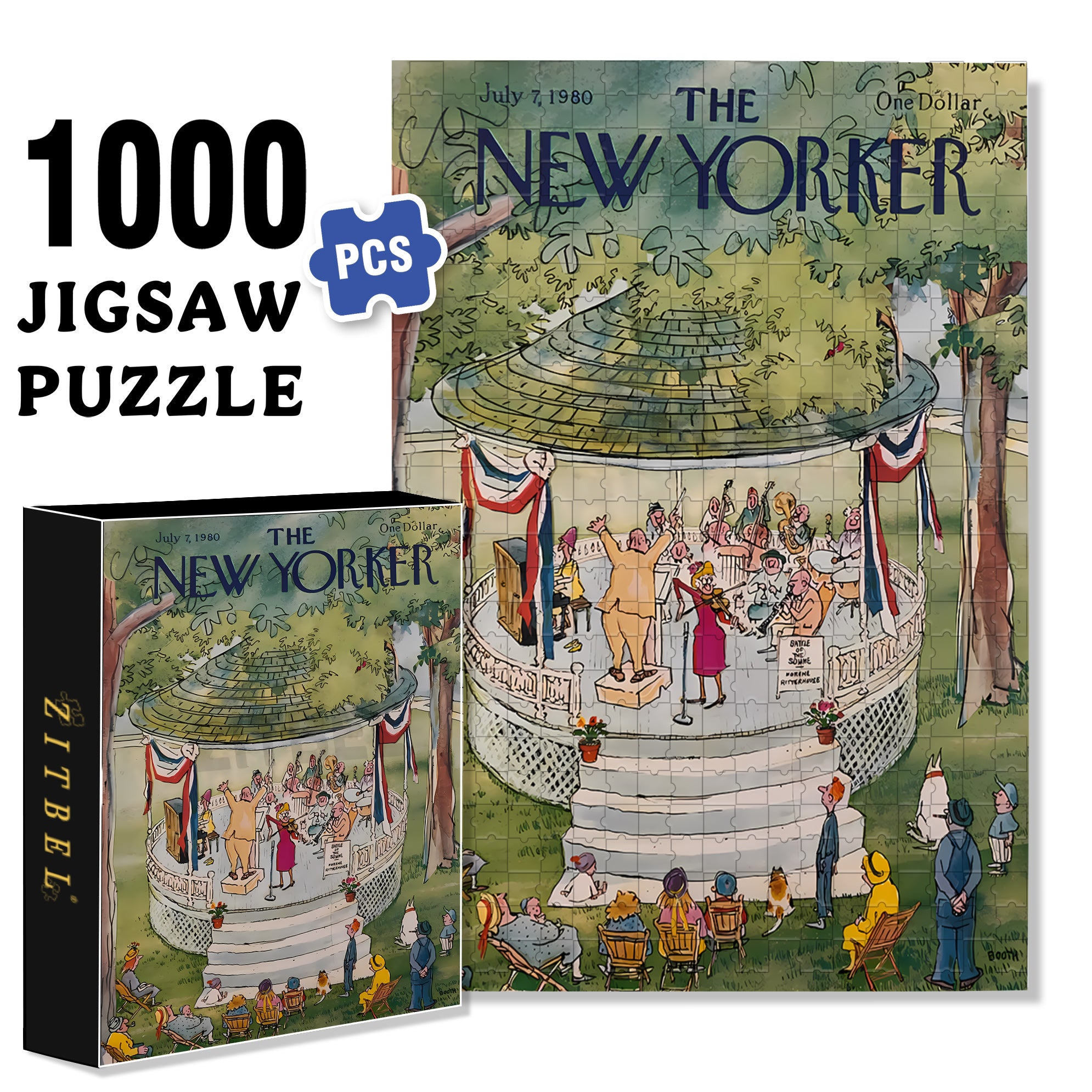 Circus Performers 500pcs/1000pcs Jigsaw Puzzle, Scratch-Resistant, Interactive Family Game & Brain-Boosting DIY Decor, Perfect for Halloween, Christmas & New Year Gifts, Family Puzzle Game