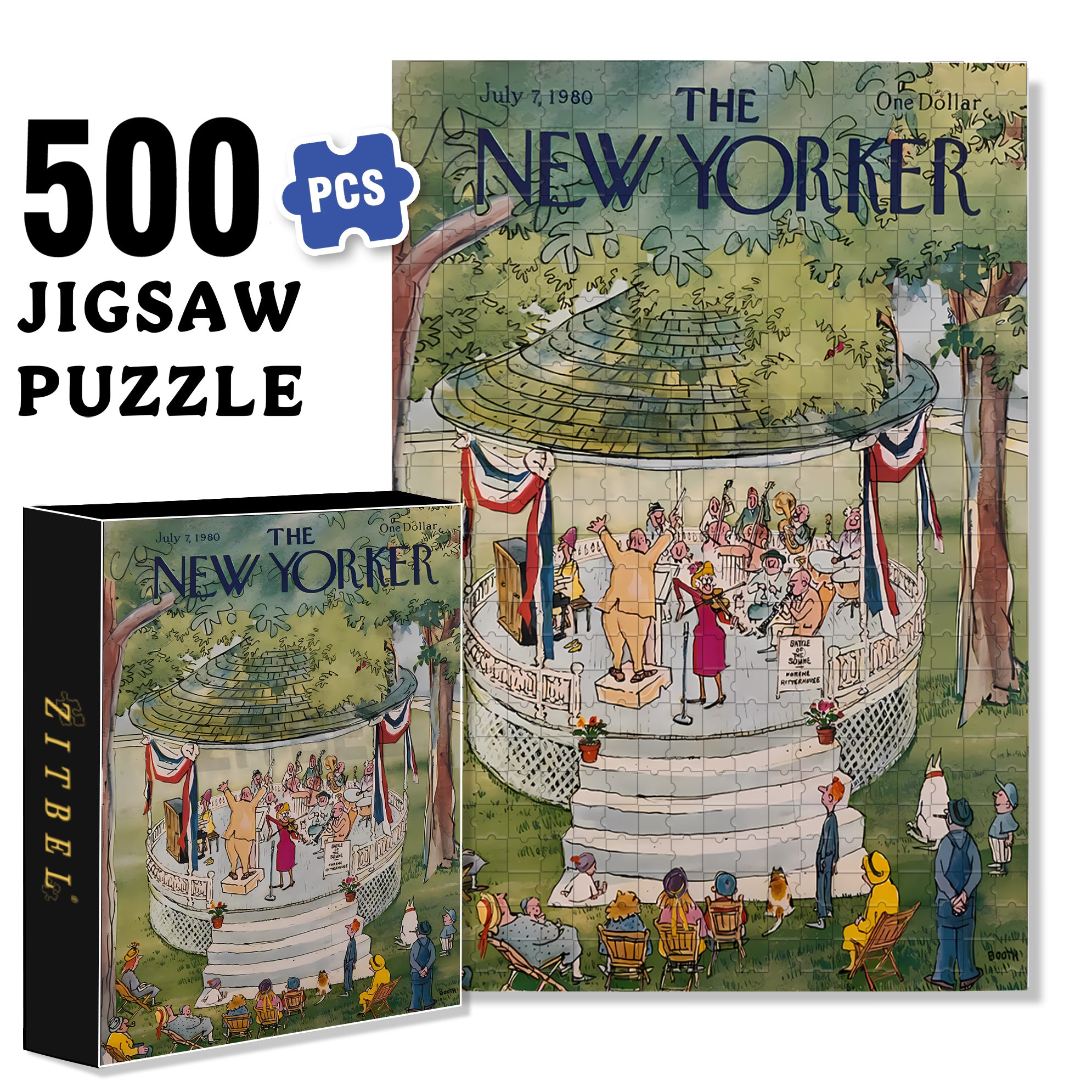 Circus Performers 500pcs/1000pcs Jigsaw Puzzle, Scratch-Resistant, Interactive Family Game & Brain-Boosting DIY Decor, Perfect for Halloween, Christmas & New Year Gifts, Family Puzzle Game