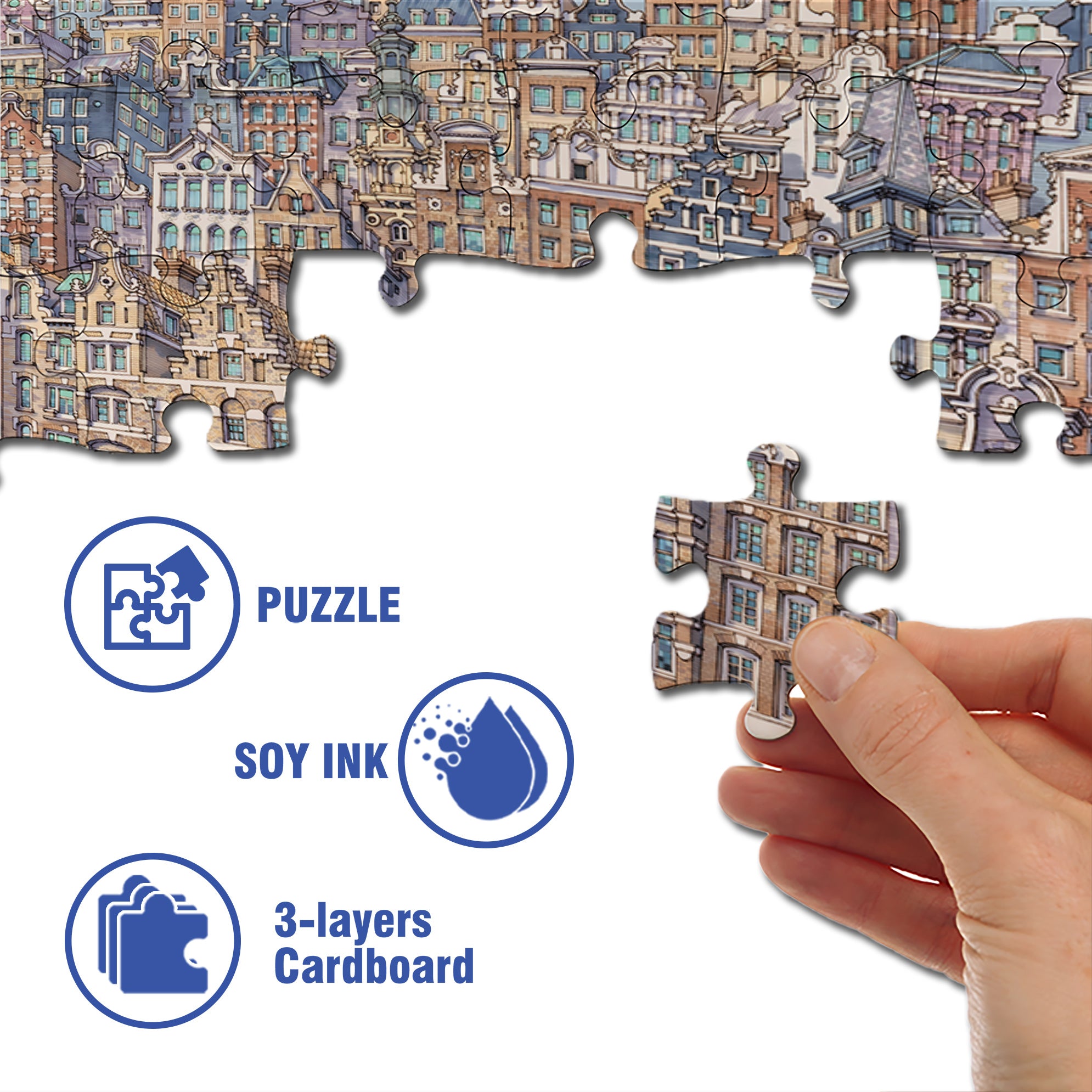 Concerts In The Park 500pcs/1000pcs Jigsaw Puzzle, Scratch-Resistant, Interactive Family Game & Brain-Boosting DIY Decor, Perfect for Halloween, Christmas & New Year Gifts, Family Puzzle Game