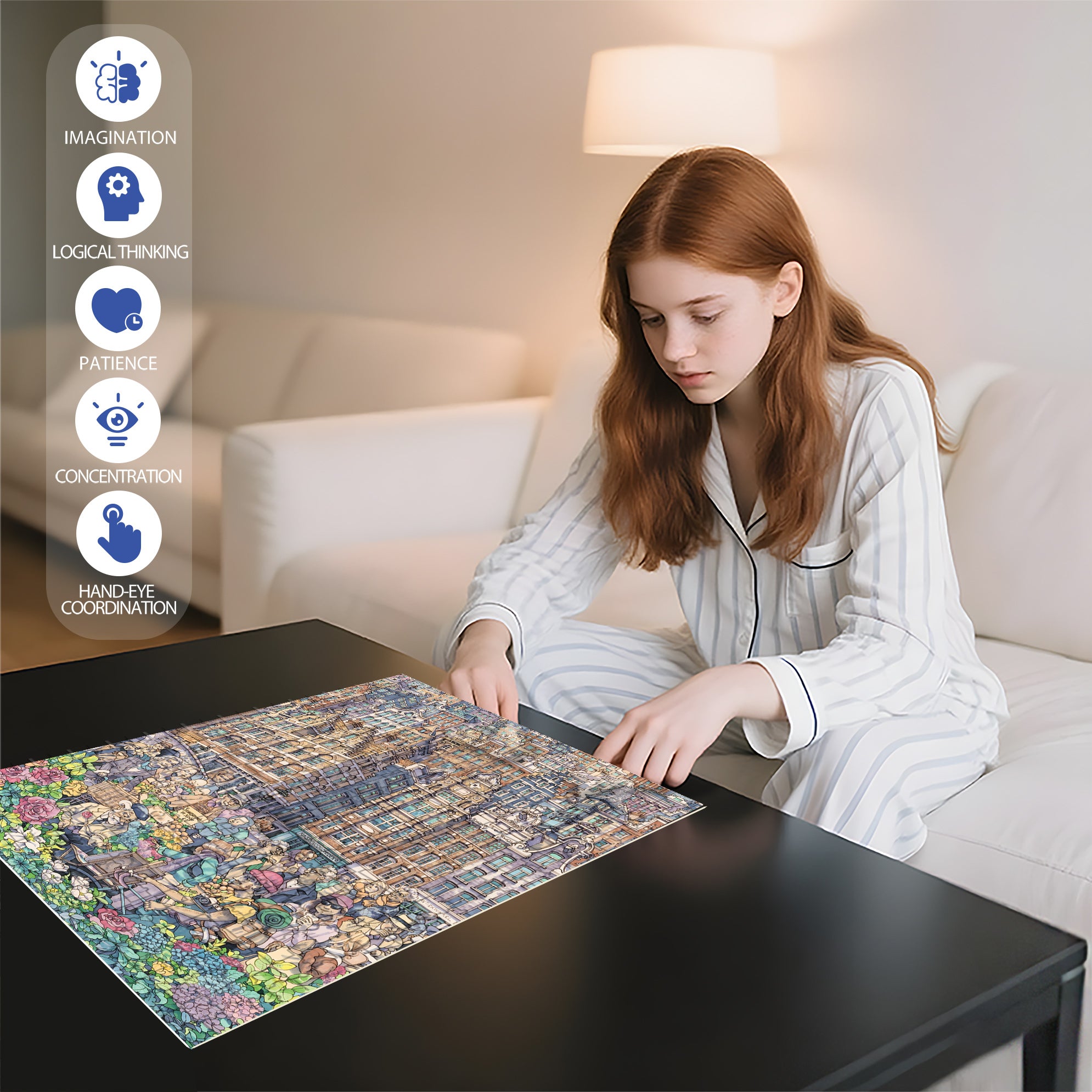Concerts In The Park 500pcs/1000pcs Jigsaw Puzzle, Scratch-Resistant, Interactive Family Game & Brain-Boosting DIY Decor, Perfect for Halloween, Christmas & New Year Gifts, Family Puzzle Game