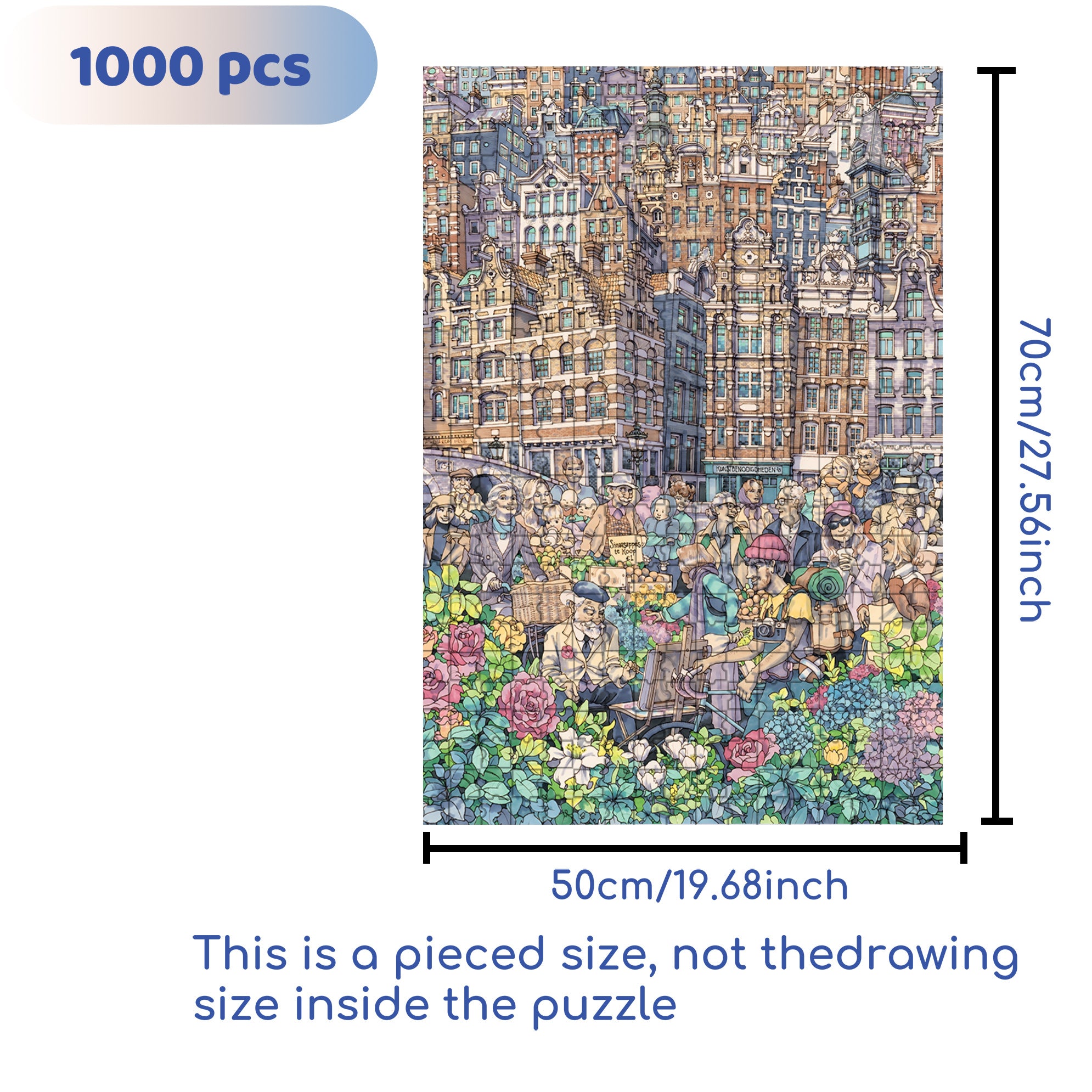 Concerts In The Park 500pcs/1000pcs Jigsaw Puzzle, Scratch-Resistant, Interactive Family Game & Brain-Boosting DIY Decor, Perfect for Halloween, Christmas & New Year Gifts, Family Puzzle Game