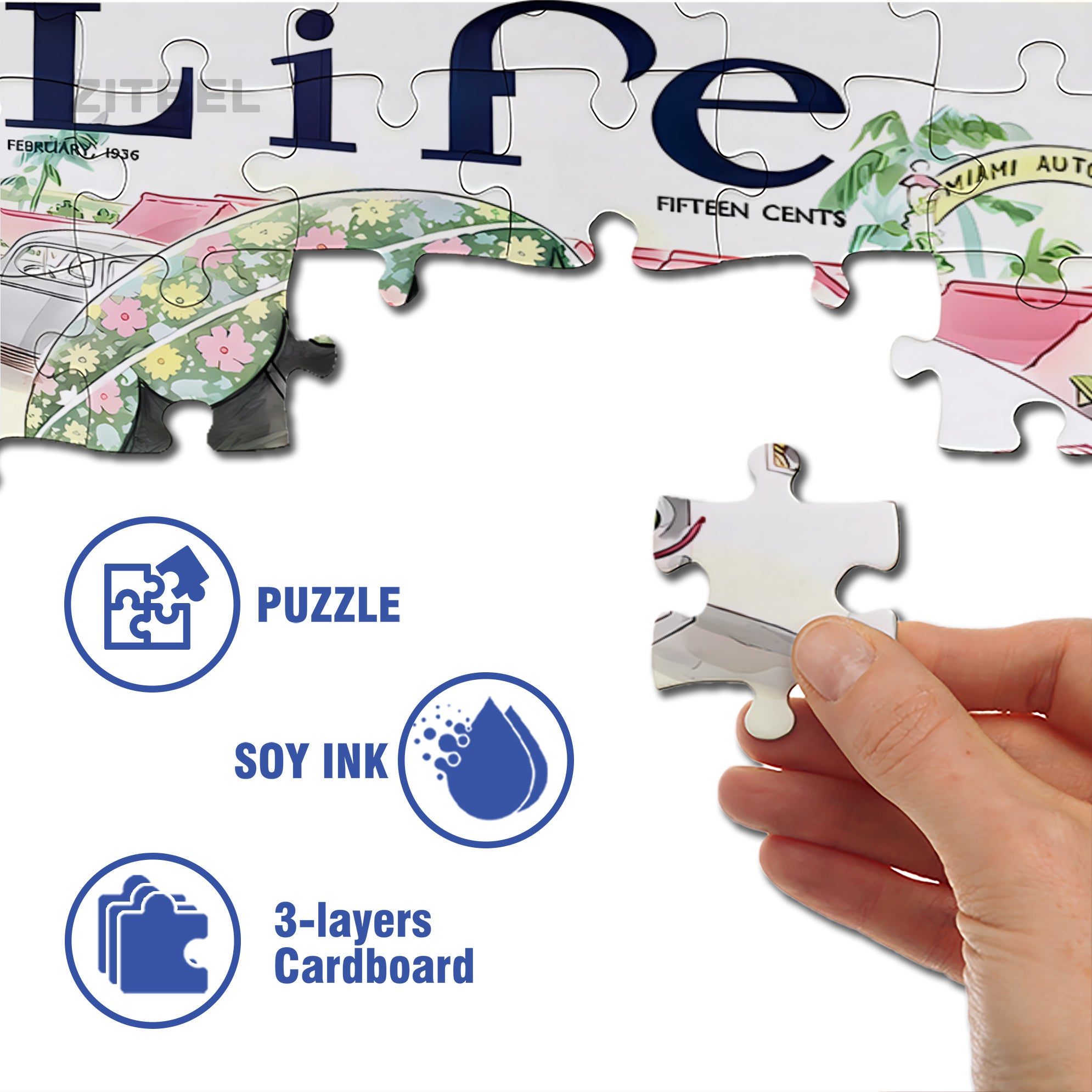 During The Conversation 500pcs/1000pcs Jigsaw Puzzle, Scratch-Resistant, Interactive Family Game & Brain-Boosting DIY Decor, Perfect for Halloween, Christmas & New Year Gifts, Family Puzzle Game