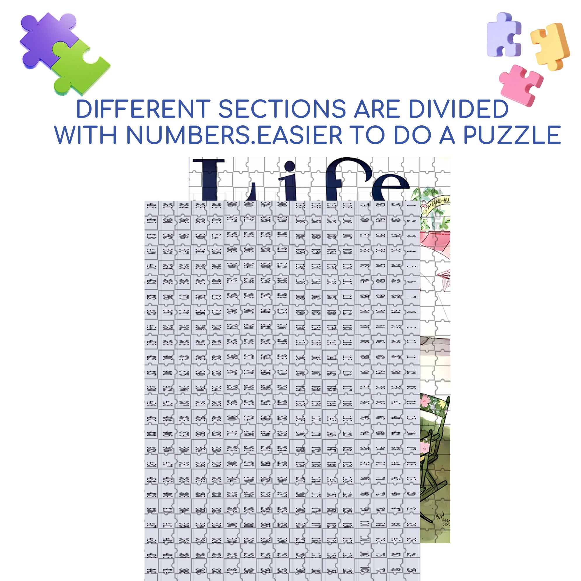 During The Conversation 500pcs/1000pcs Jigsaw Puzzle, Scratch-Resistant, Interactive Family Game & Brain-Boosting DIY Decor, Perfect for Halloween, Christmas & New Year Gifts, Family Puzzle Game