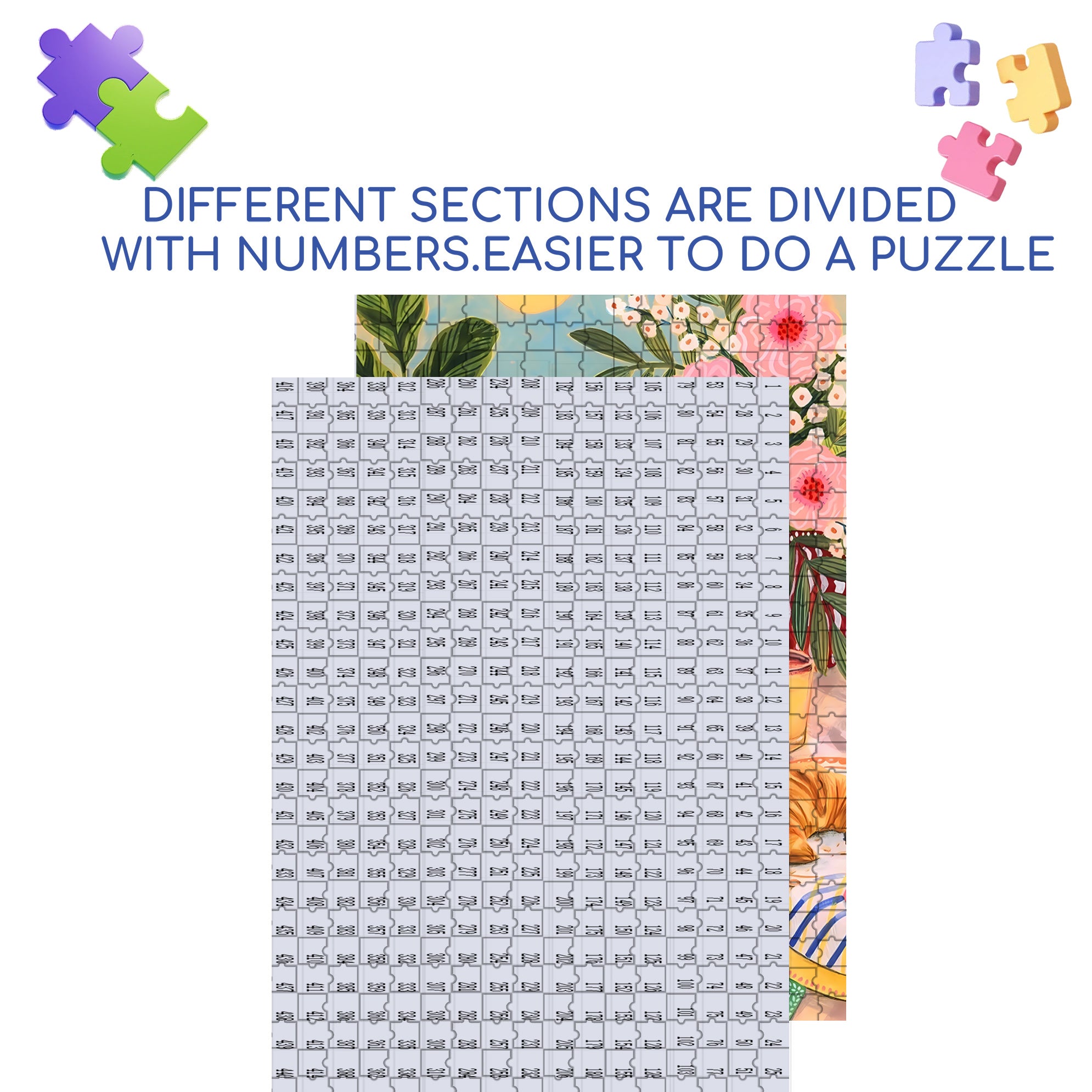 Enjoy It 500pcs/1000pcs Jigsaw Puzzle, Scratch-Resistant, Interactive Family Game & Brain-Boosting DIY Decor, Perfect for Halloween, Christmas & New Year Gifts, Family Puzzle Game