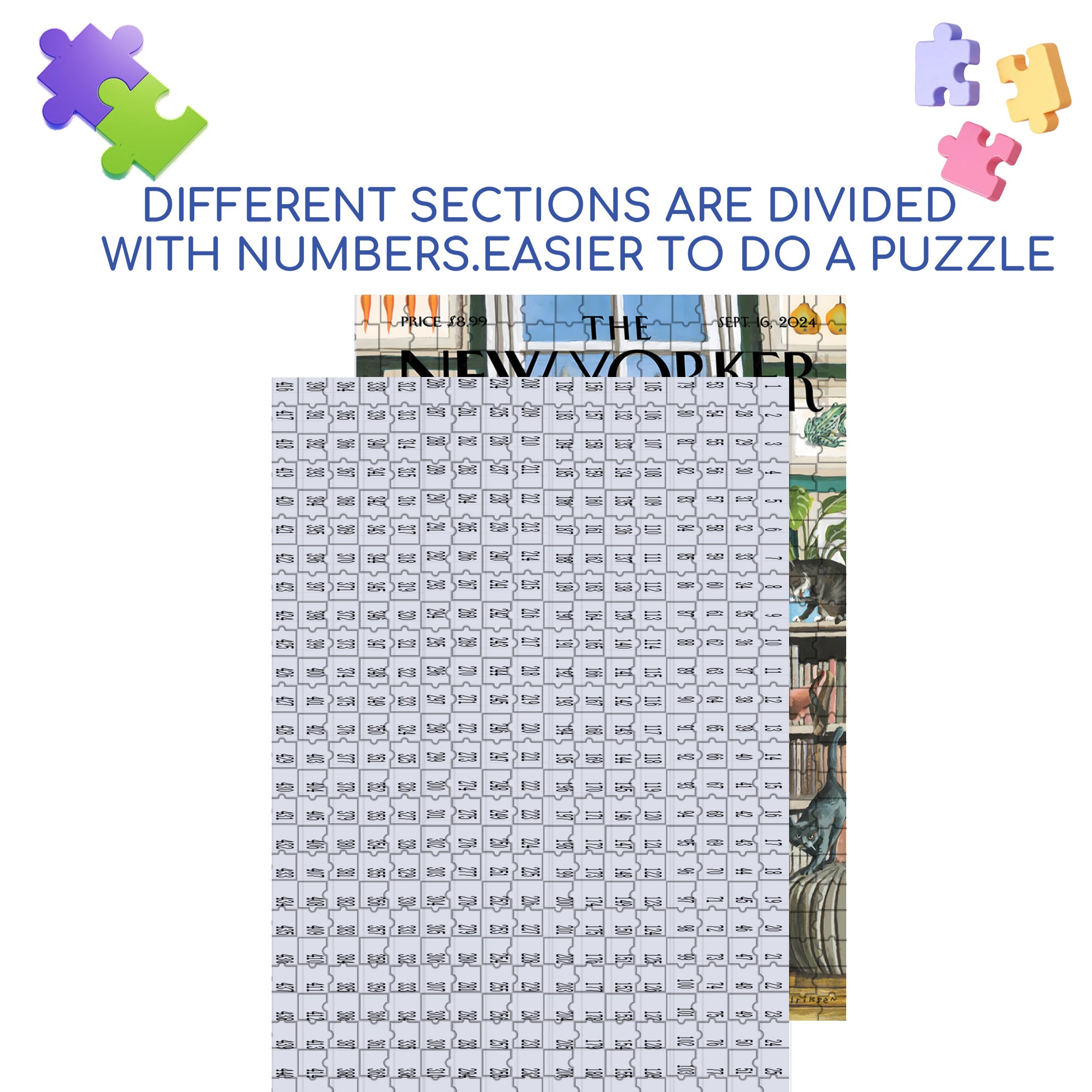 Enjoying Life 500pcs/1000pcs Jigsaw Puzzle, Scratch-Resistant, Interactive Family Game & Brain-Boosting DIY Decor, Perfect for Halloween, Christmas & New Year Gifts, Family Puzzle Game