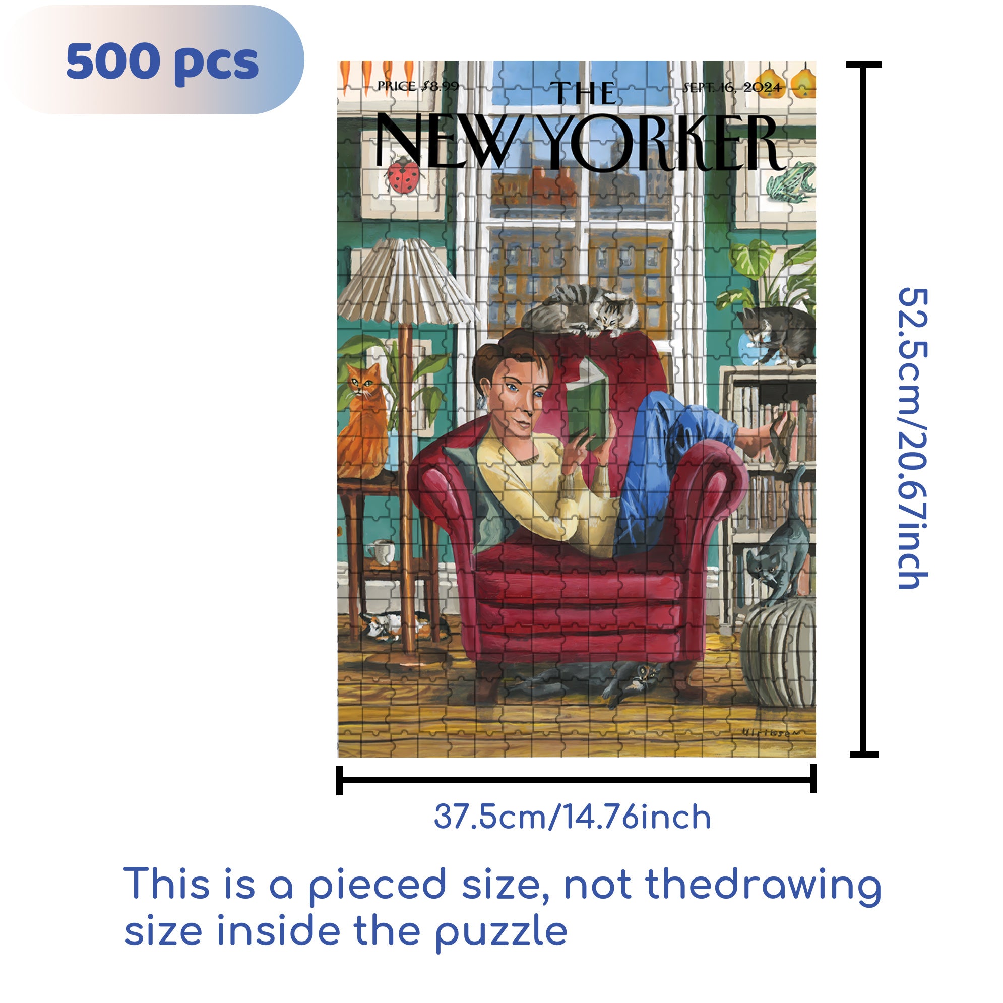 Enjoying Life 500pcs/1000pcs Jigsaw Puzzle, Scratch-Resistant, Interactive Family Game & Brain-Boosting DIY Decor, Perfect for Halloween, Christmas & New Year Gifts, Family Puzzle Game