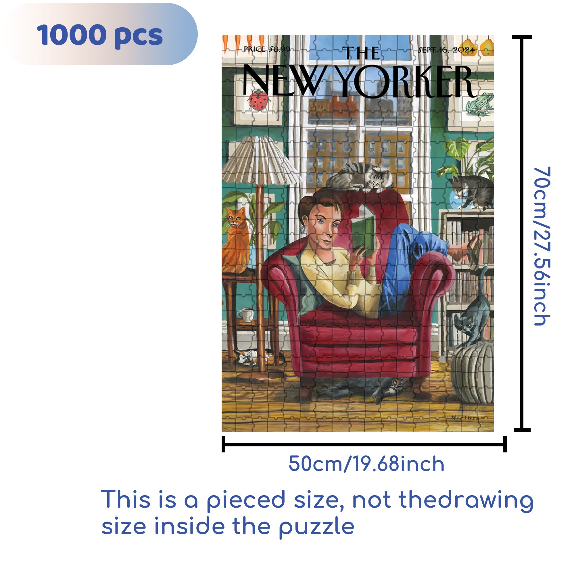 Enjoying Life 500pcs/1000pcs Jigsaw Puzzle, Scratch-Resistant, Interactive Family Game & Brain-Boosting DIY Decor, Perfect for Halloween, Christmas & New Year Gifts, Family Puzzle Game