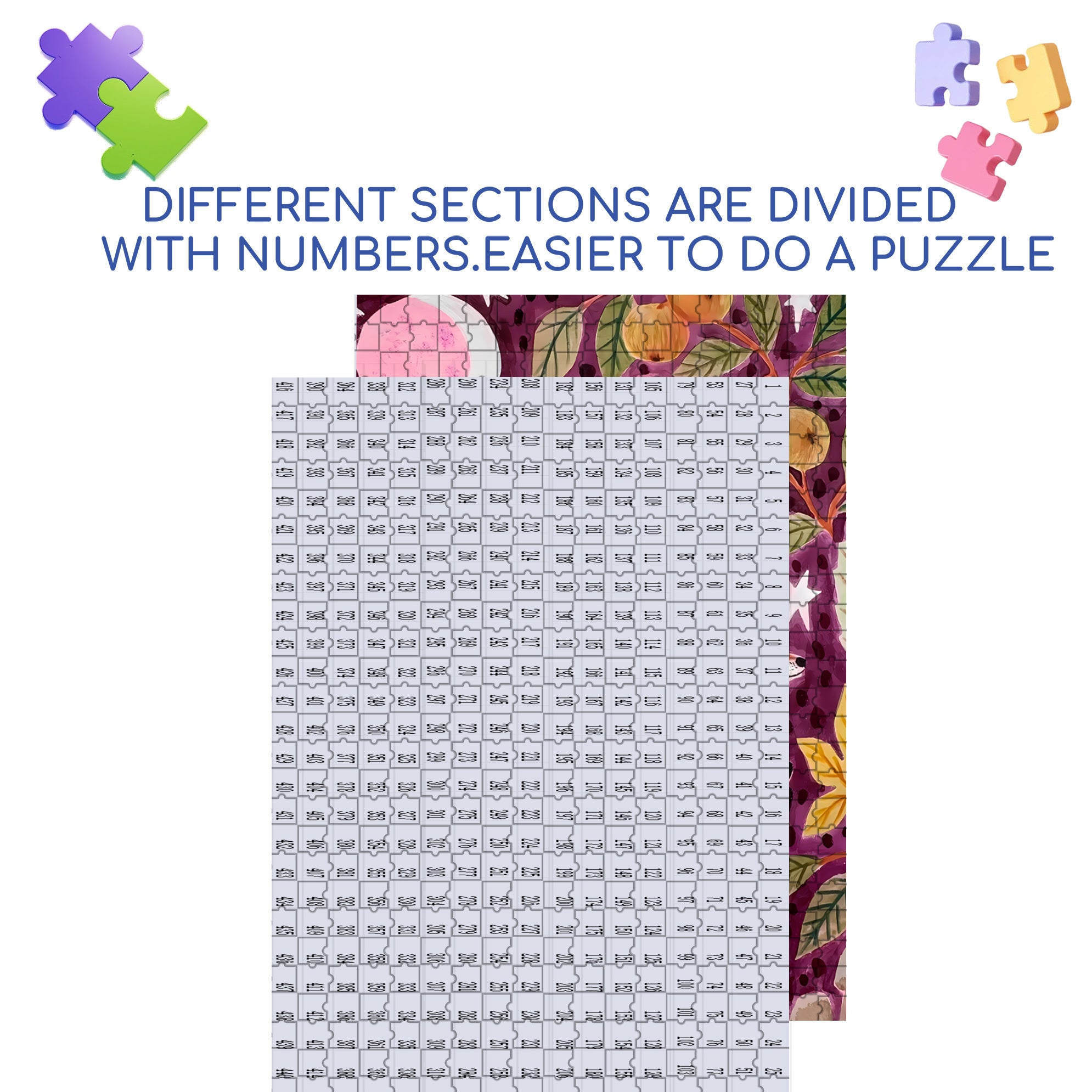 Forest Fox 500pcs/1000pcs Jigsaw Puzzle, Scratch-Resistant, Interactive Family Game & Brain-Boosting DIY Decor, Perfect for Halloween, Christmas & New Year Gifts, Family Puzzle Game