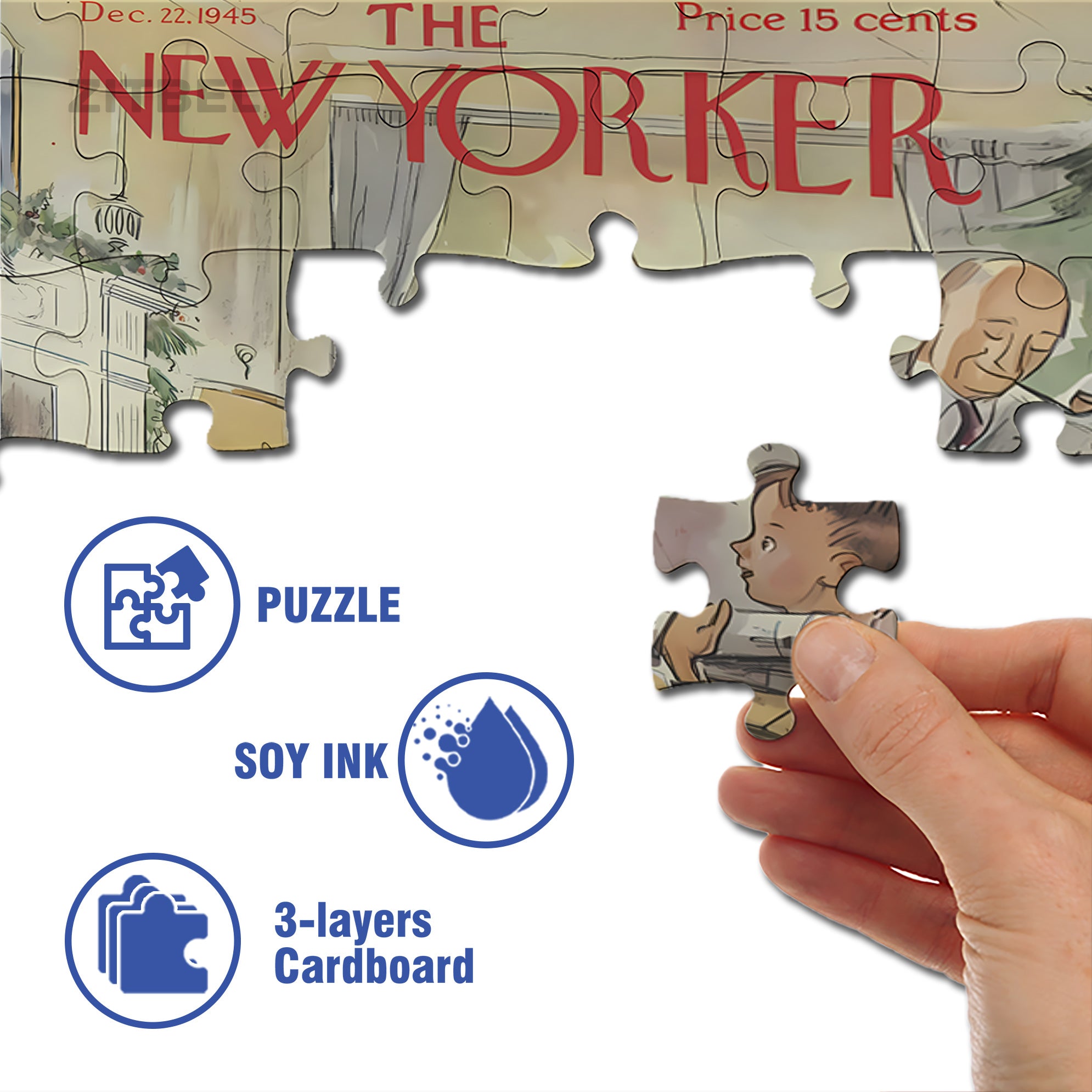 Good Boy 500pcs/1000pcs Jigsaw Puzzle, Scratch-Resistant, Interactive Family Game & Brain-Boosting DIY Decor, Perfect for Halloween, Christmas & New Year Gifts, Family Puzzle Game