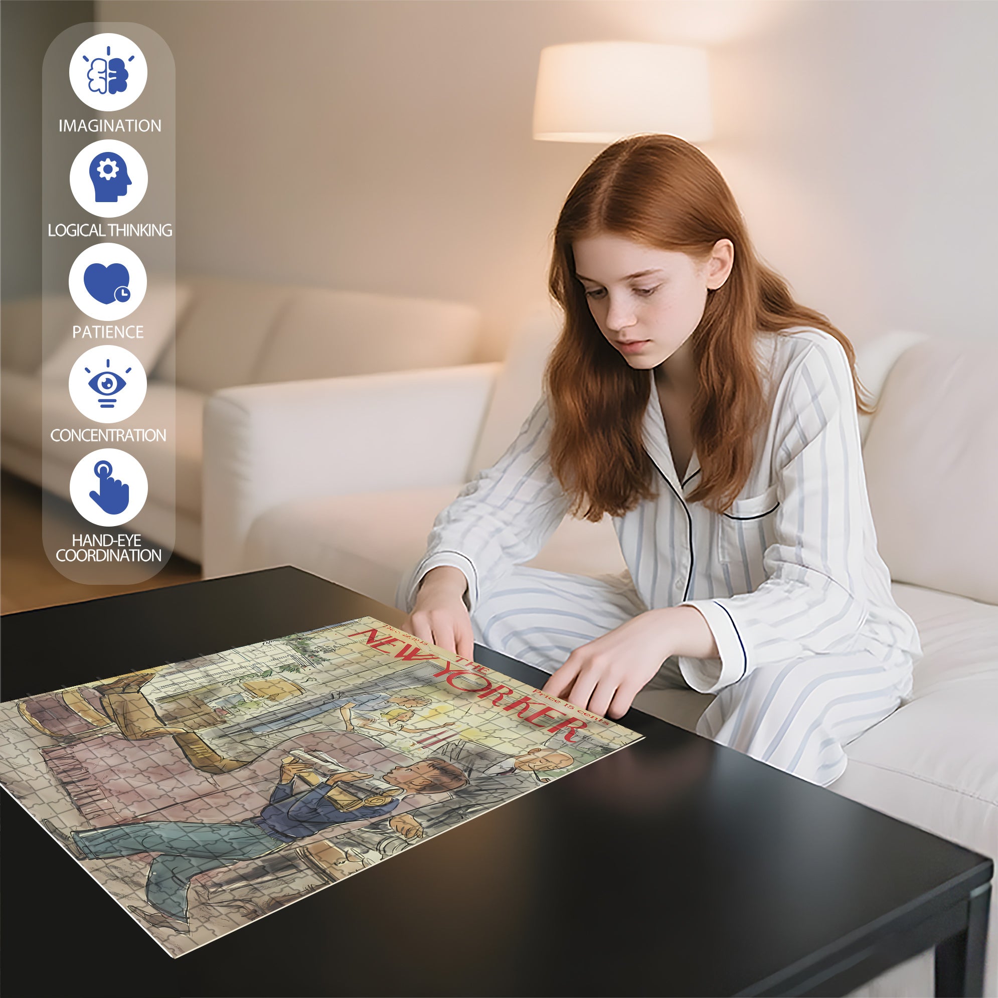 Good Boy 500pcs/1000pcs Jigsaw Puzzle, Scratch-Resistant, Interactive Family Game & Brain-Boosting DIY Decor, Perfect for Halloween, Christmas & New Year Gifts, Family Puzzle Game