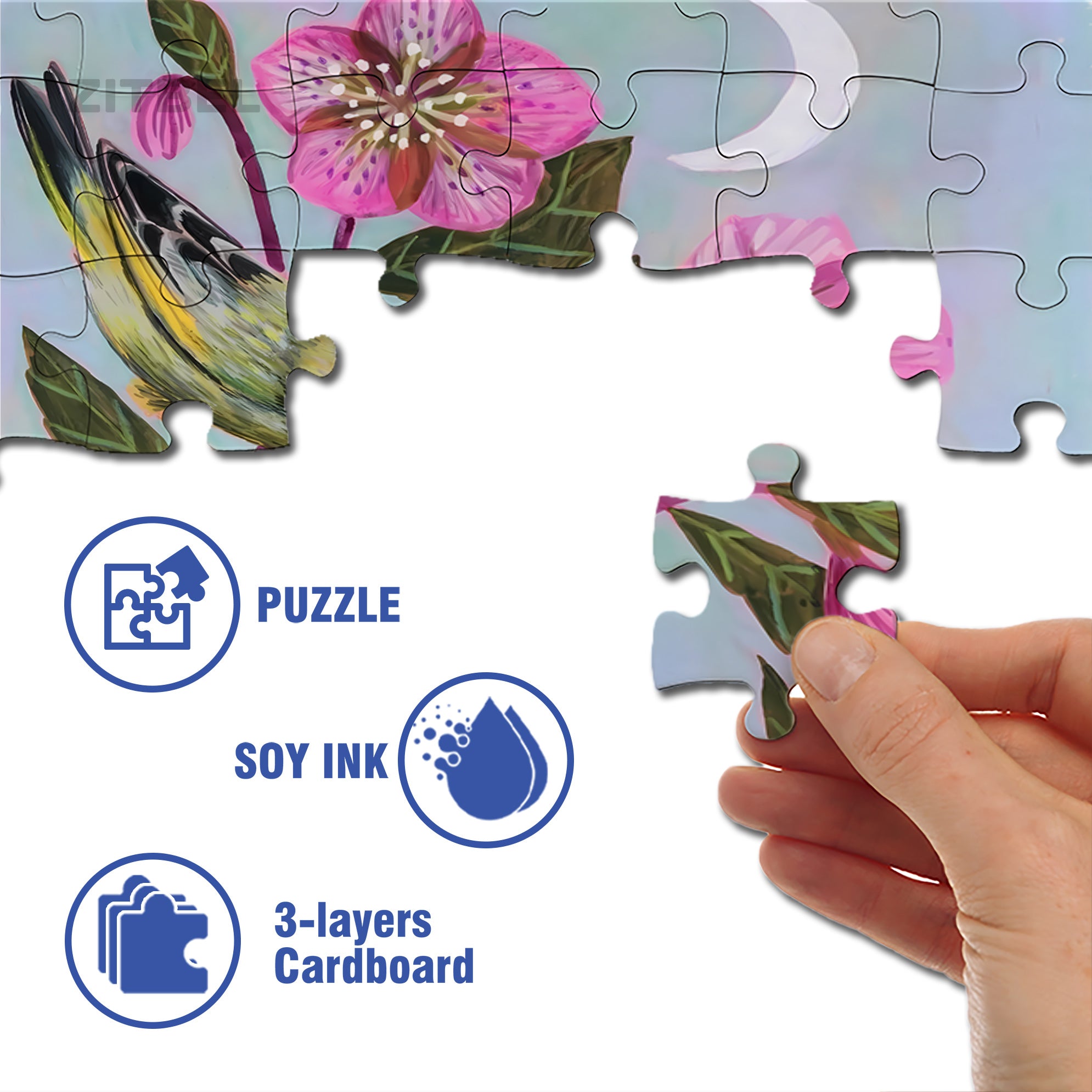 Greenfinch 500pcs/1000pcs Jigsaw Puzzle, Scratch-Resistant, Interactive Family Game & Brain-Boosting DIY Decor, Perfect for Halloween, Christmas & New Year Gifts, Family Puzzle Game