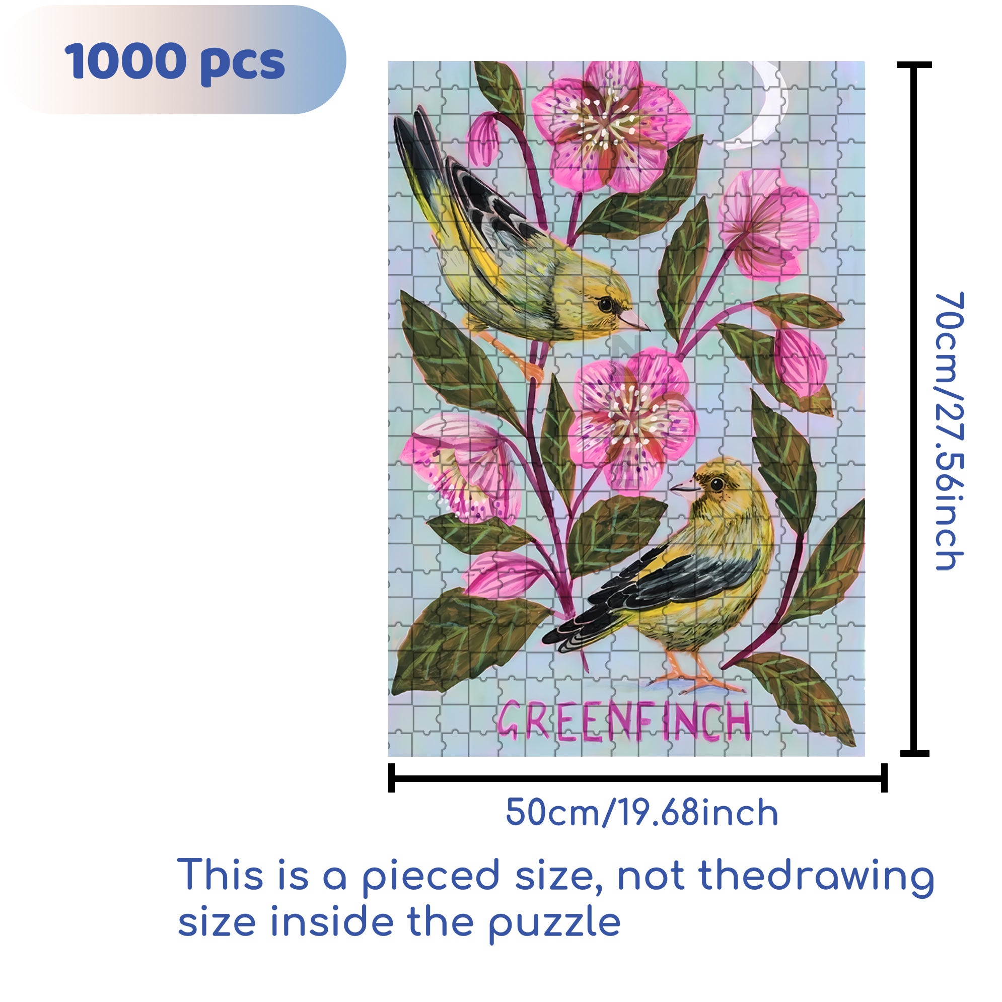 Greenfinch 500pcs/1000pcs Jigsaw Puzzle, Scratch-Resistant, Interactive Family Game & Brain-Boosting DIY Decor, Perfect for Halloween, Christmas & New Year Gifts, Family Puzzle Game
