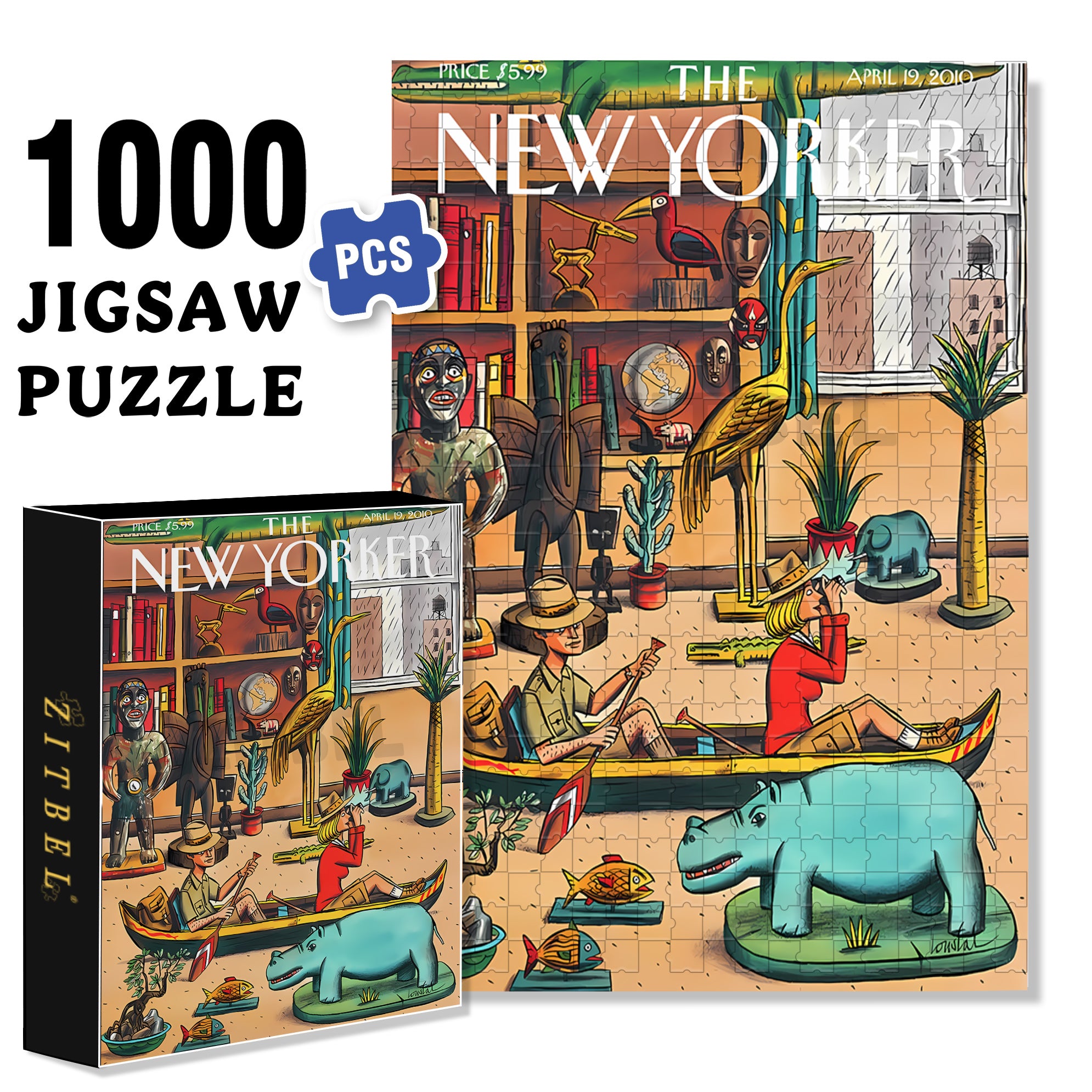 Home Adventures 500pcs/1000pcs Jigsaw Puzzle, Scratch-Resistant, Interactive Family Game & Brain-Boosting DIY Decor, Perfect for Halloween, Christmas & New Year Gifts, Family Puzzle Game