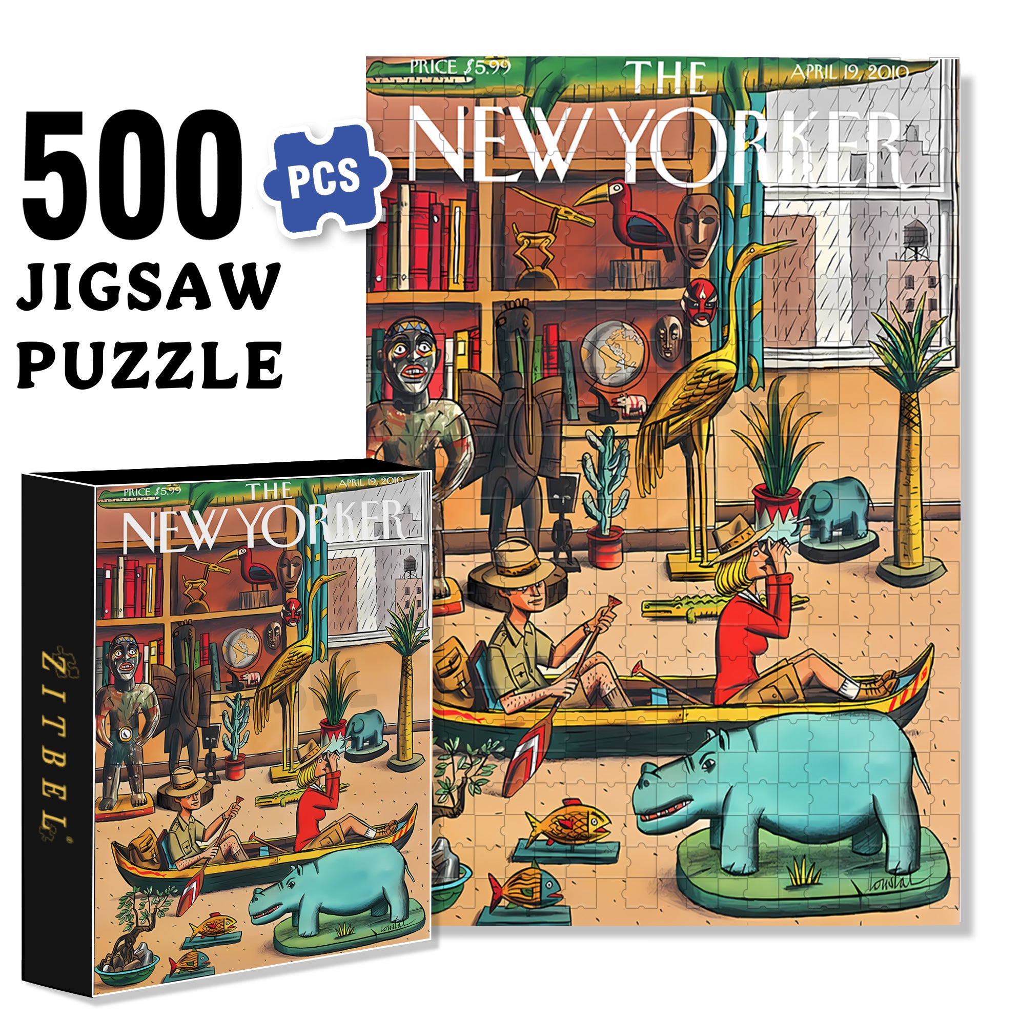 Home Adventures 500pcs/1000pcs Jigsaw Puzzle, Scratch-Resistant, Interactive Family Game & Brain-Boosting DIY Decor, Perfect for Halloween, Christmas & New Year Gifts, Family Puzzle Game