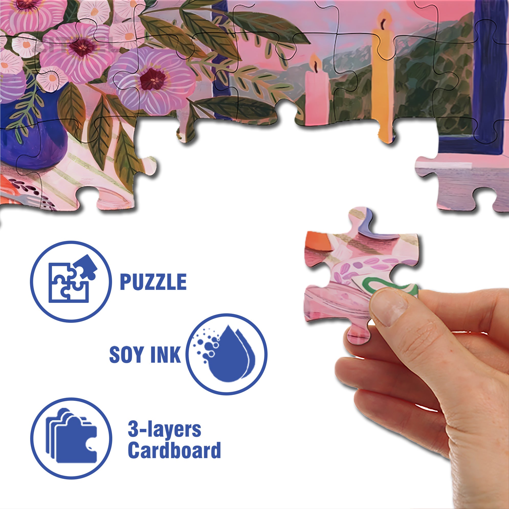 Lemon Baked Sea Bass 500pcs/1000pcs Jigsaw Puzzle, Scratch-Resistant, Interactive Family Game & Brain-Boosting DIY Decor, Perfect for Halloween, Christmas & New Year Gifts, Family Puzzle Game
