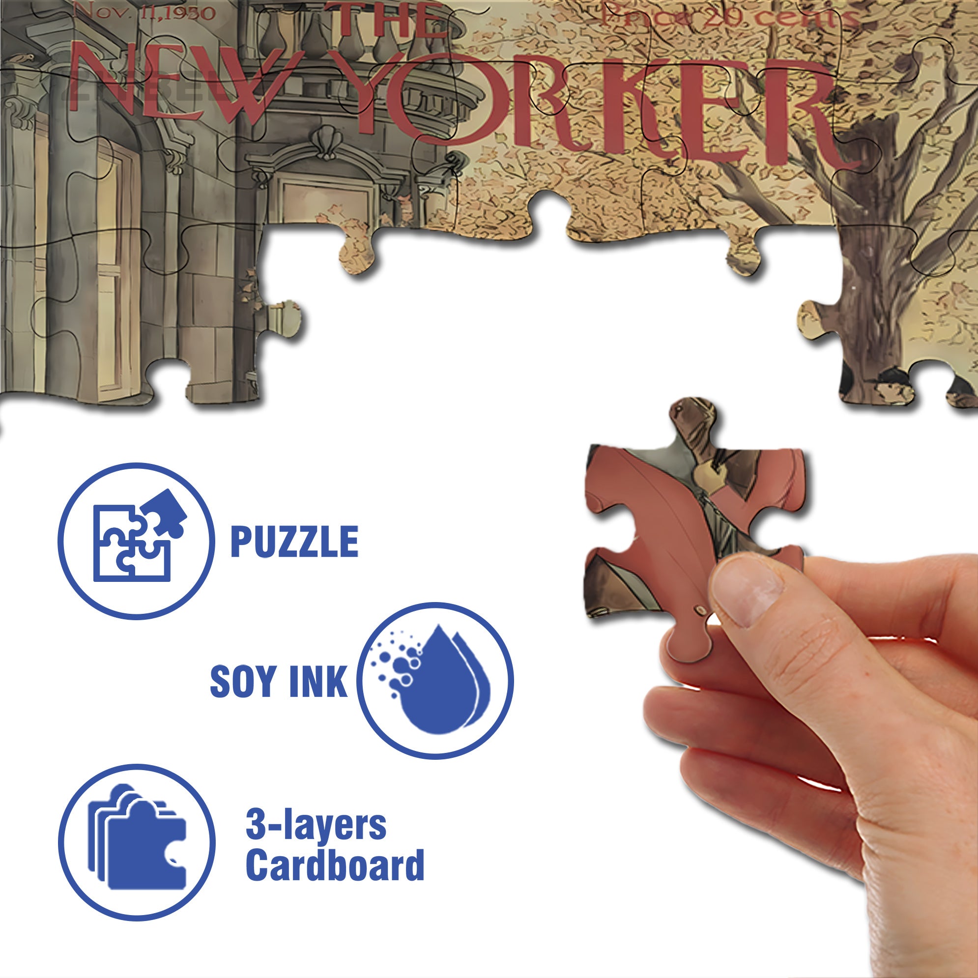 Mary Petty 500pcs/1000pcs Jigsaw Puzzle, Scratch-Resistant, Interactive Family Game & Brain-Boosting DIY Decor, Perfect for Halloween, Christmas & New Year Gifts, Family Puzzle Game