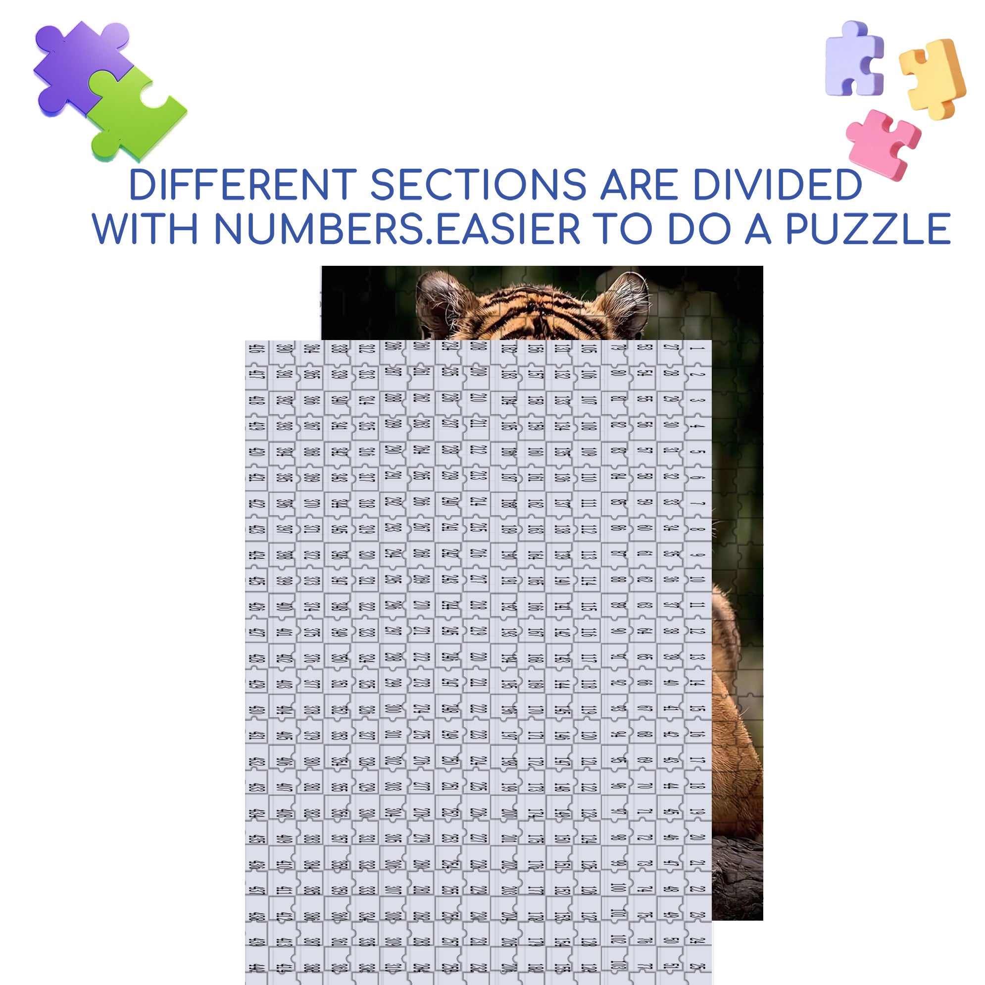 Mighty And Domineering 500pcs/1000pcs Jigsaw Puzzle, Scratch-Resistant, Interactive Family Game & Brain-Boosting DIY Decor, Perfect for Halloween, Christmas & New Year Gifts, Family Puzzle Game