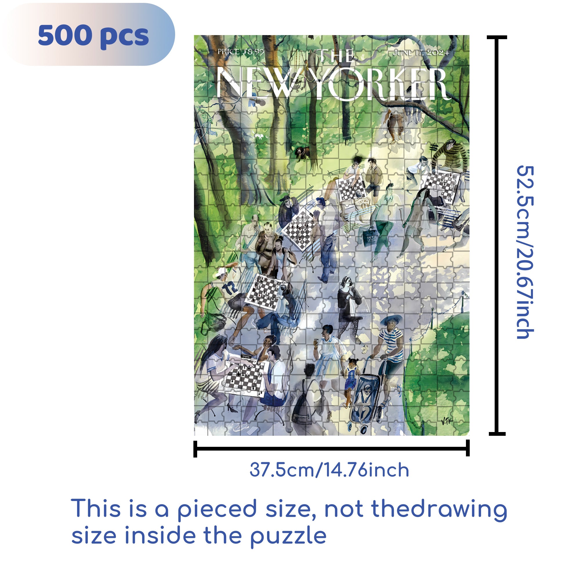 Pawns in the Park 500pcs/1000pcs Jigsaw Puzzle, Scratch-Resistant, Interactive Family Game & Brain-Boosting DIY Decor, Perfect for Halloween, Christmas & New Year Gifts, Family Puzzle Game