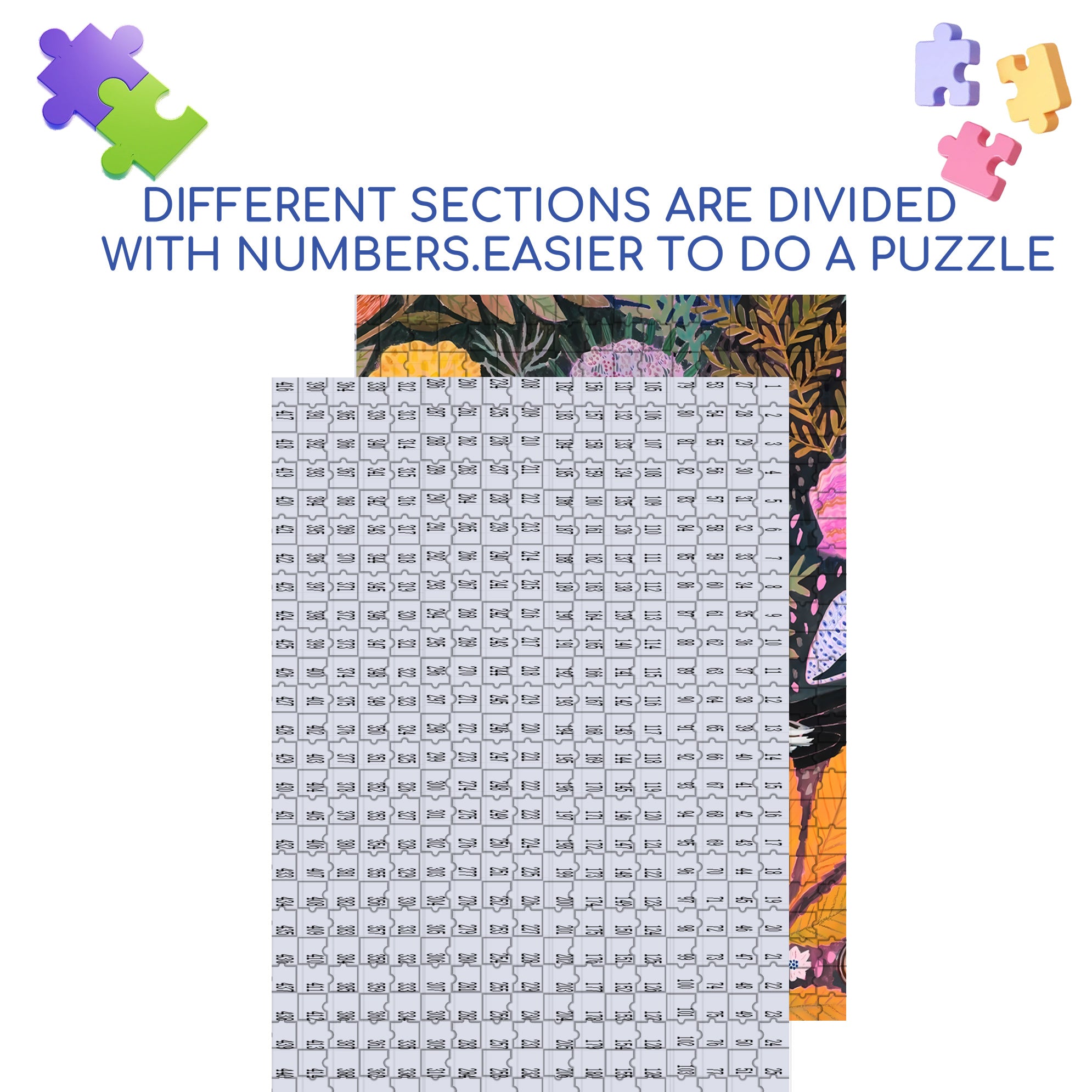 Peace Bird 500pcs/1000pcs Jigsaw Puzzle, Scratch-Resistant, Interactive Family Game & Brain-Boosting DIY Decor, Perfect for Halloween, Christmas & New Year Gifts, Family Puzzle Game