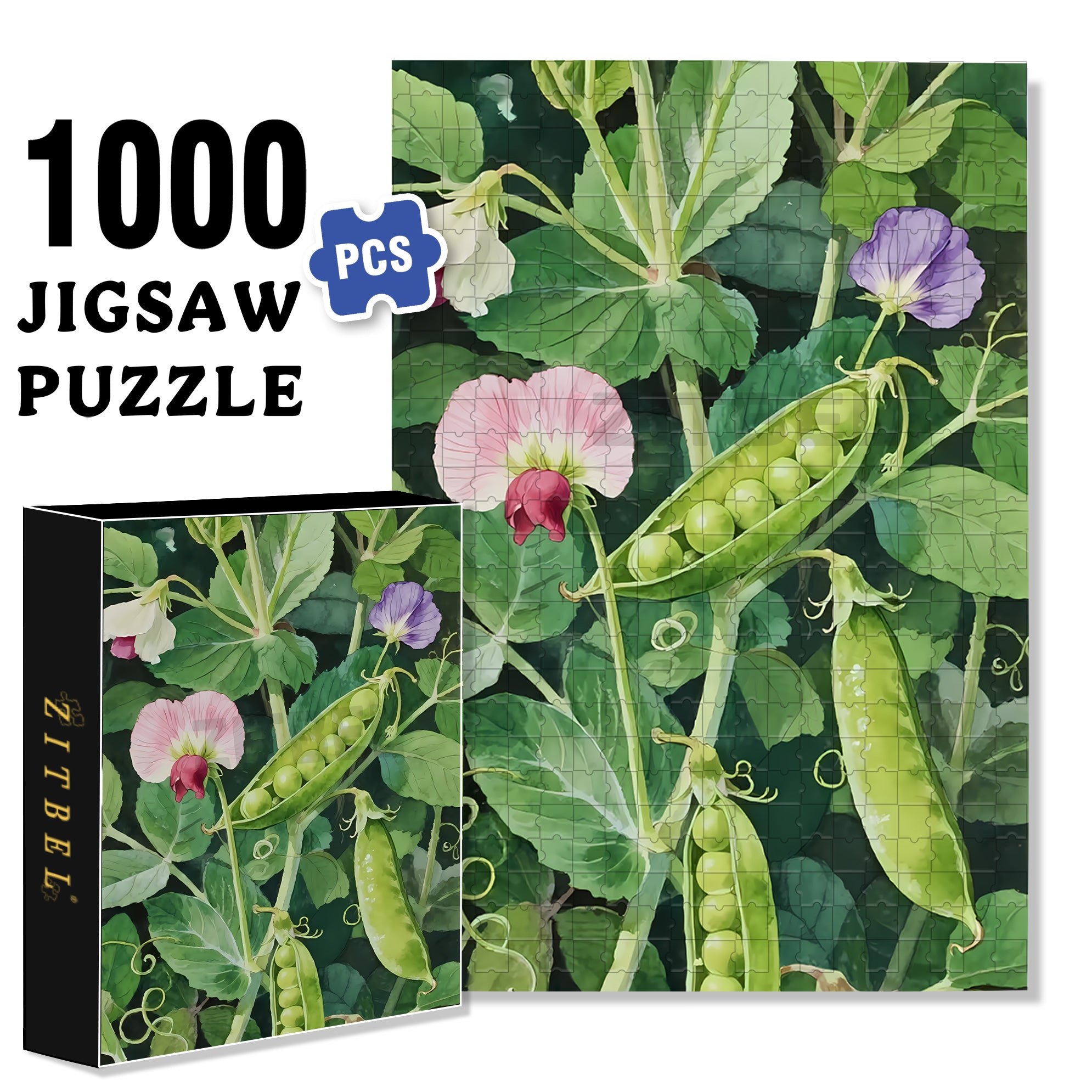 Pod 2 500pcs/1000pcs Jigsaw Puzzle, Scratch-Resistant, Interactive Family Game & Brain-Boosting DIY Decor, Perfect for Halloween, Christmas & New Year Gifts, Family Puzzle Game