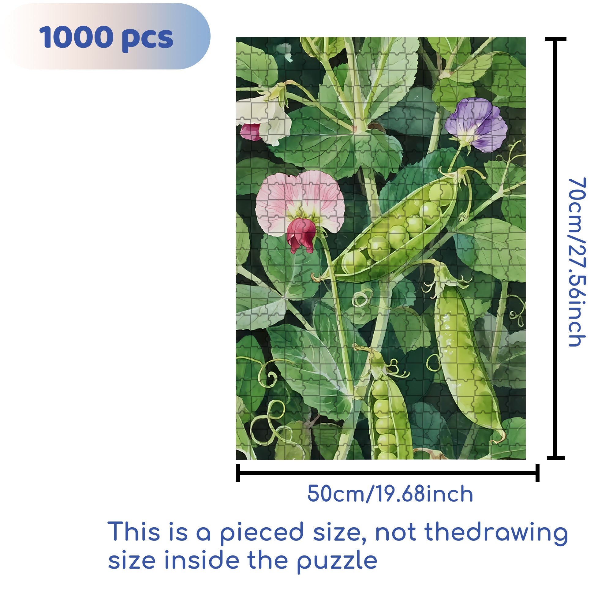 Pod 2 500pcs/1000pcs Jigsaw Puzzle, Scratch-Resistant, Interactive Family Game & Brain-Boosting DIY Decor, Perfect for Halloween, Christmas & New Year Gifts, Family Puzzle Game
