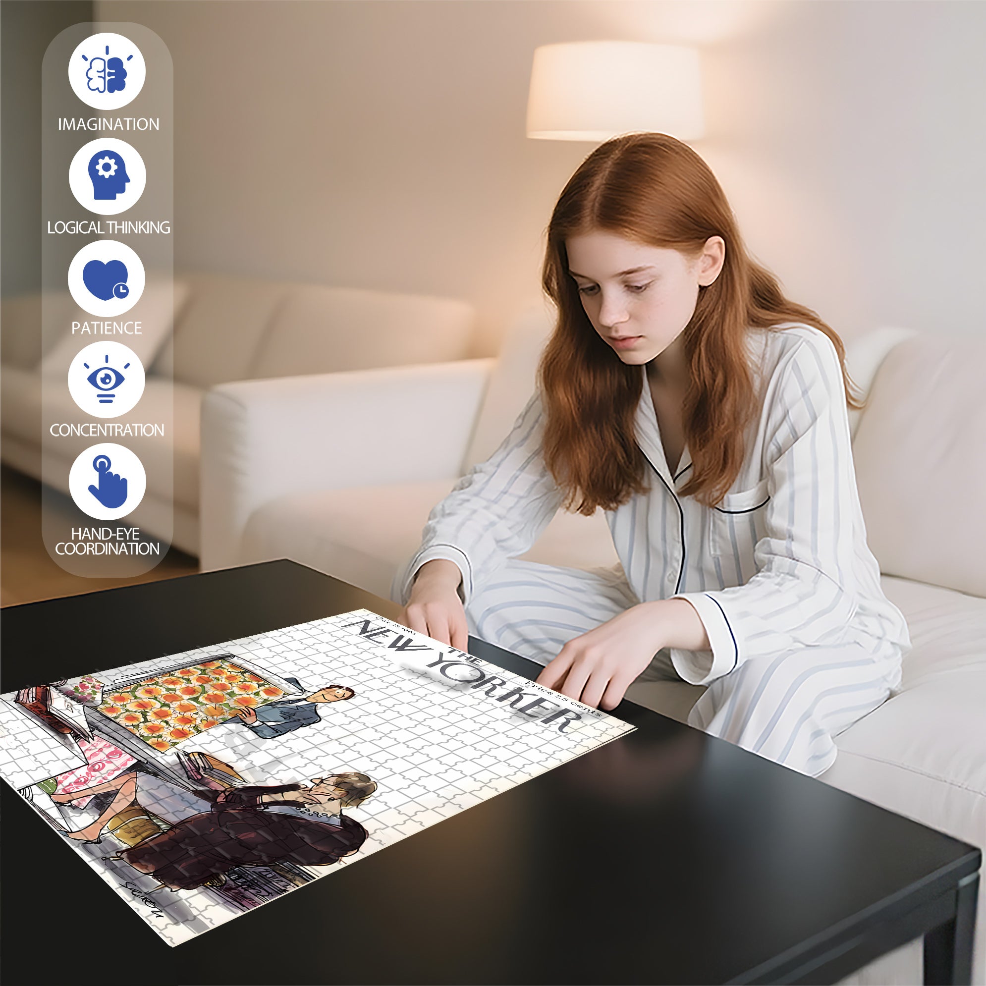 Purchasing 500pcs/1000pcs Jigsaw Puzzle, Scratch-Resistant, Interactive Family Game & Brain-Boosting DIY Decor, Perfect for Halloween, Christmas & New Year Gifts, Family Puzzle Game