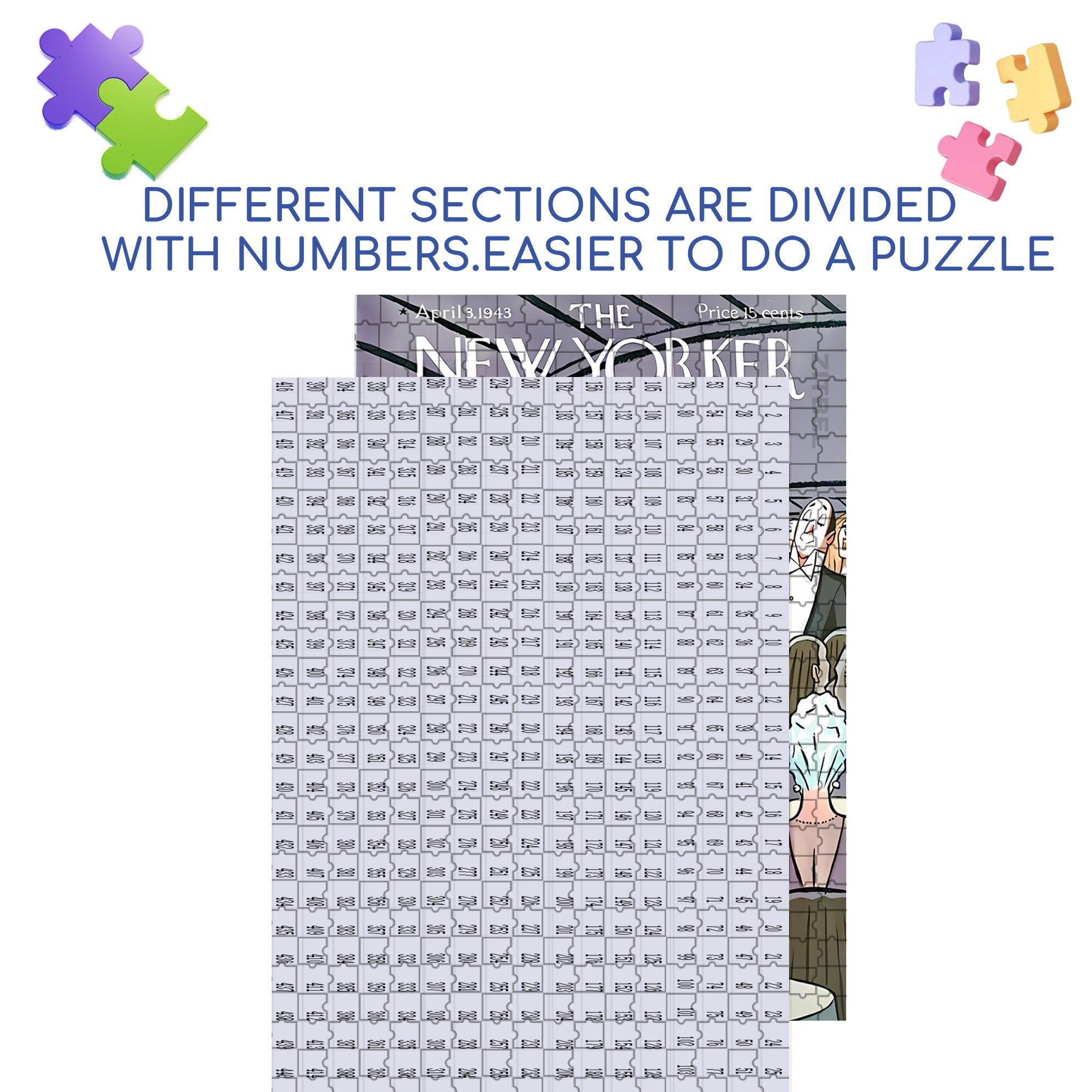 Riot 500pcs/1000pcs Jigsaw Puzzle, Scratch-Resistant, Interactive Family Game & Brain-Boosting DIY Decor, Perfect for Halloween, Christmas & New Year Gifts, Family Puzzle Game