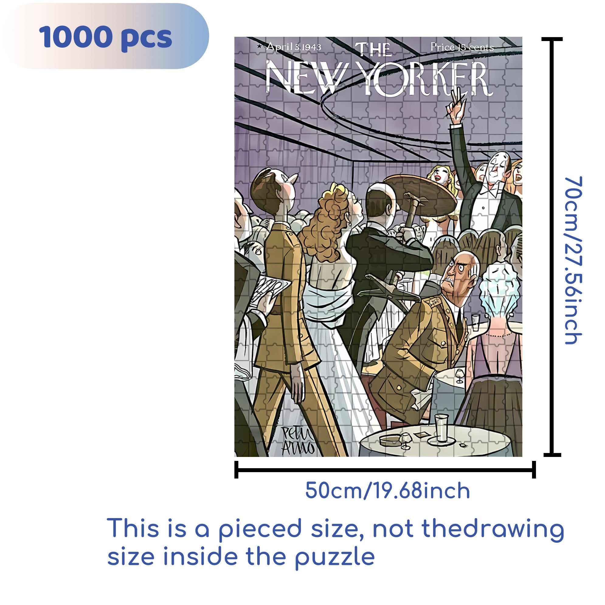 Riot 500pcs/1000pcs Jigsaw Puzzle, Scratch-Resistant, Interactive Family Game & Brain-Boosting DIY Decor, Perfect for Halloween, Christmas & New Year Gifts, Family Puzzle Game