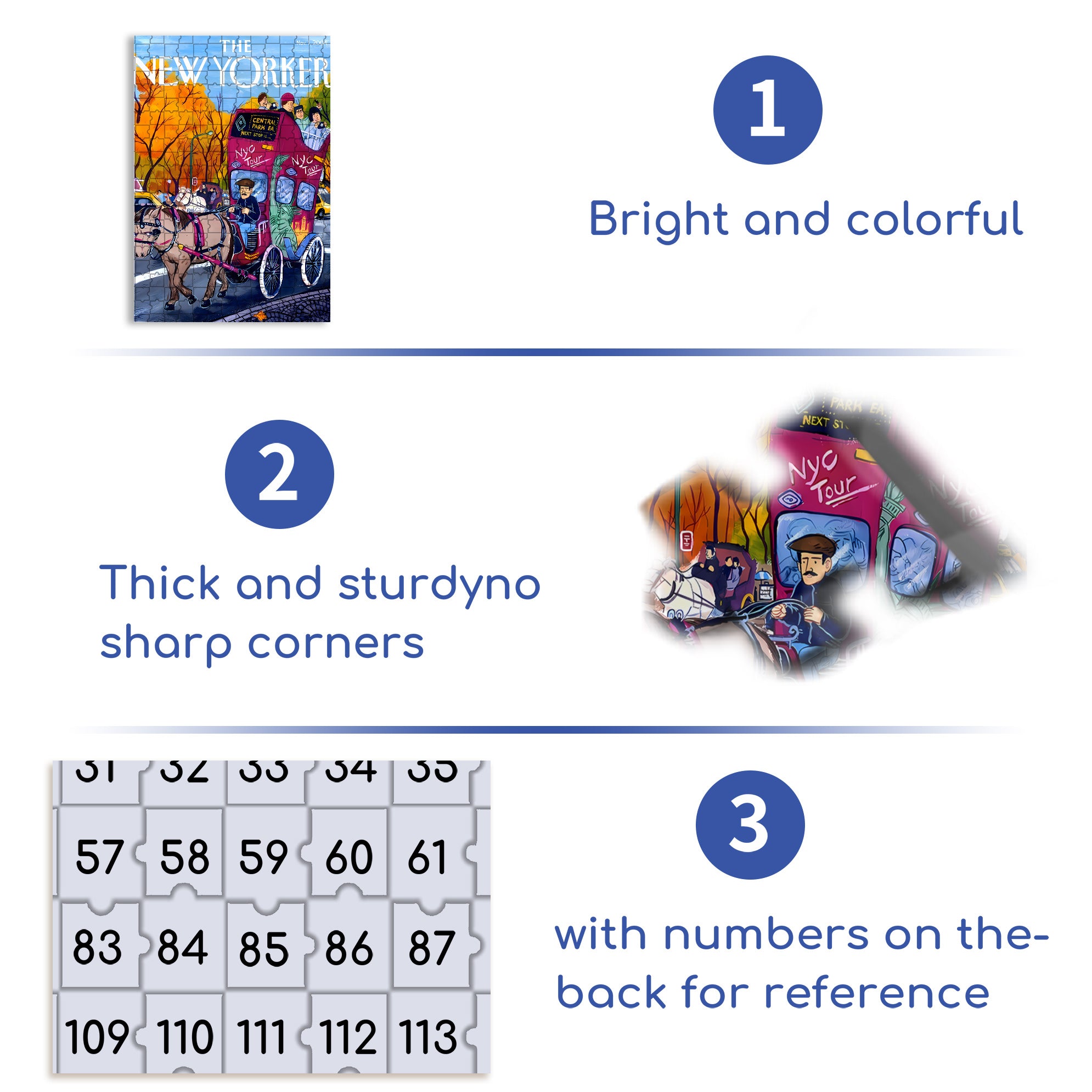 Sightseeing Carriage 500pcs/1000pcs Jigsaw Puzzle, Scratch-Resistant, Interactive Family Game & Brain-Boosting DIY Decor, Perfect for Halloween, Christmas & New Year Gifts, Family Puzzle Game