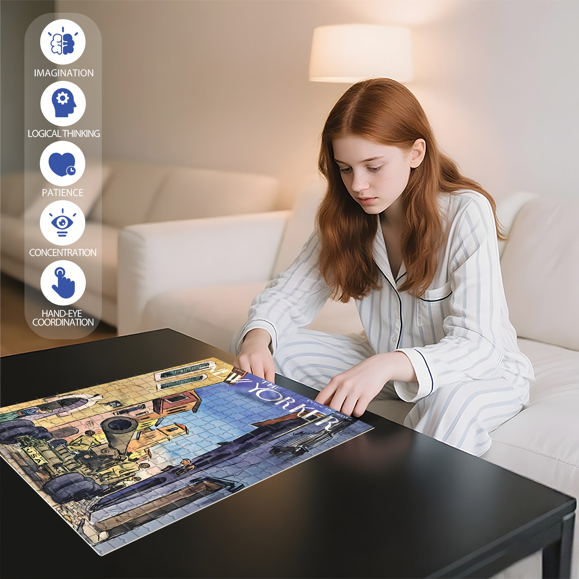 Tank Intrusion 500pcs/1000pcs Jigsaw Puzzle, Scratch-Resistant, Interactive Family Game & Brain-Boosting DIY Decor, Perfect for Halloween, Christmas & New Year Gifts, Family Puzzle Game